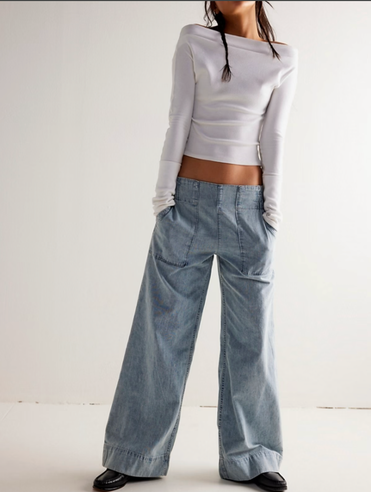 Free People  'BREEZY DENIM PULL ON' Jeans