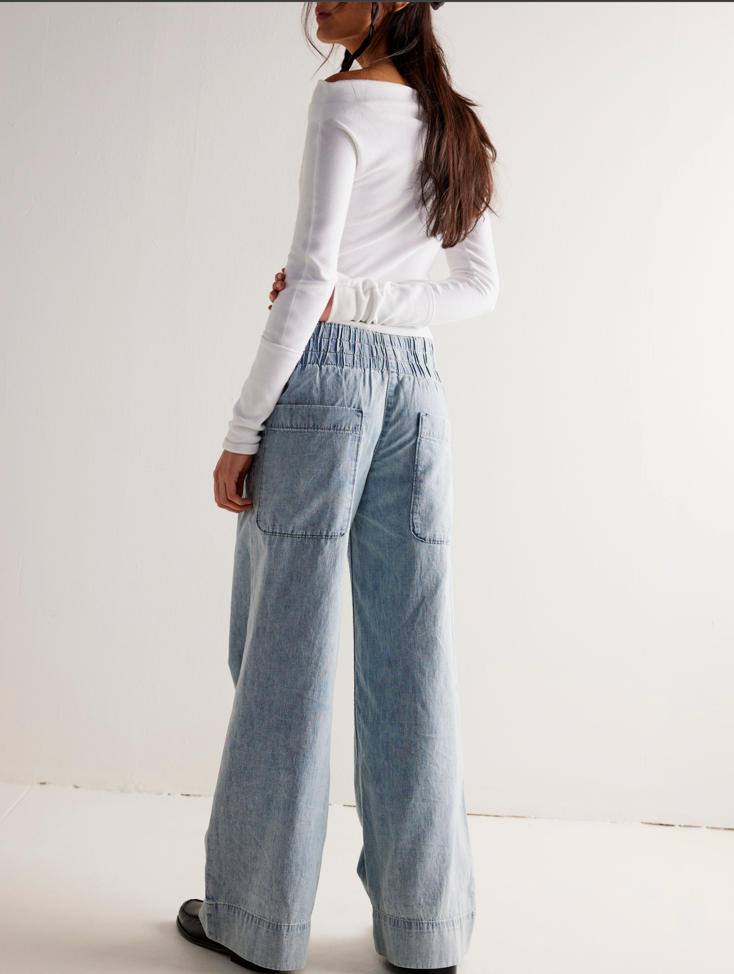 Free People  'BREEZY DENIM PULL ON' Jeans