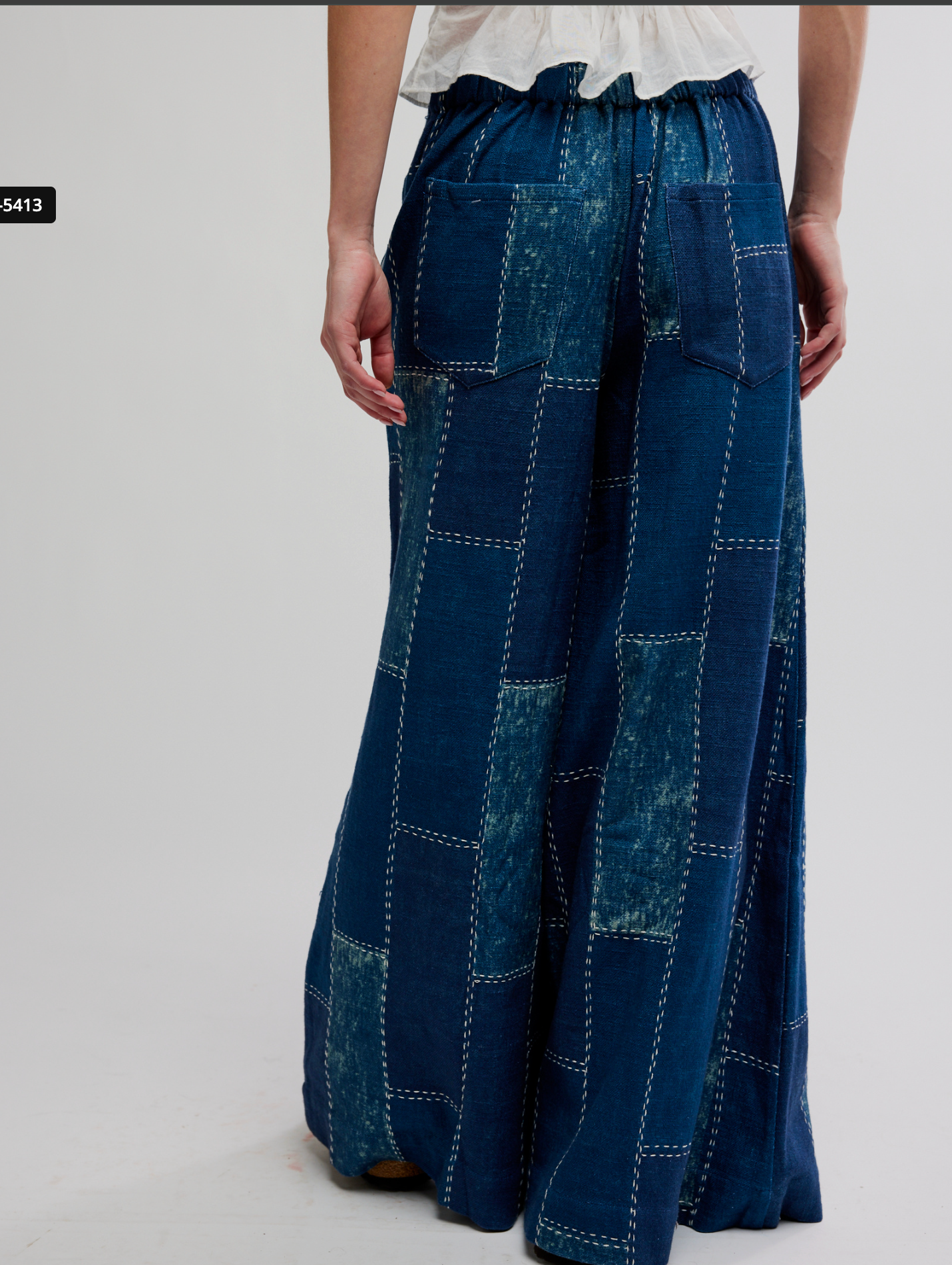 Free People Patches Wide Leg Flare Jeans - Above the Crowd Boutique