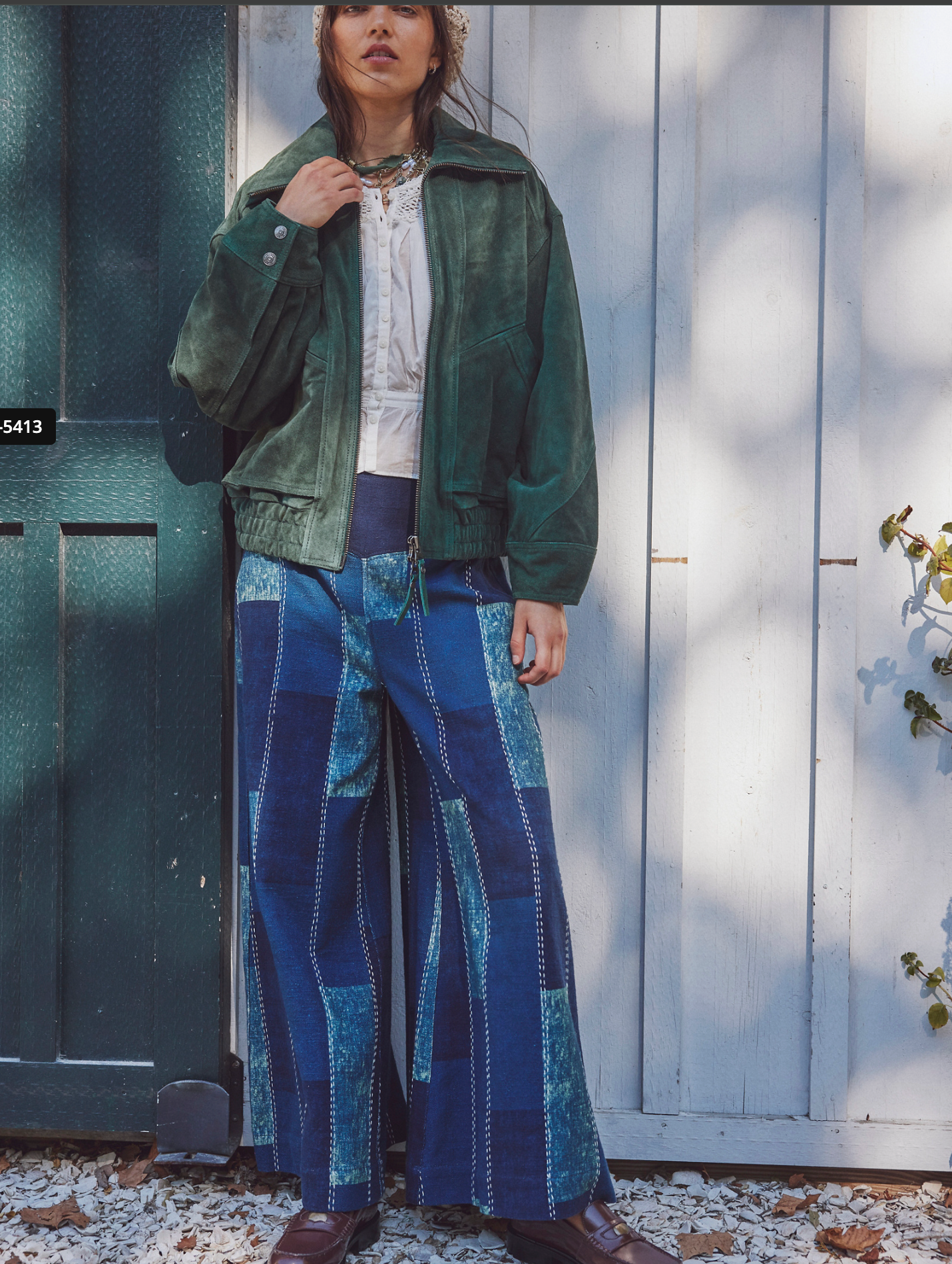 Free People Patches Wide Leg Flare Jeans - Above the Crowd Boutique