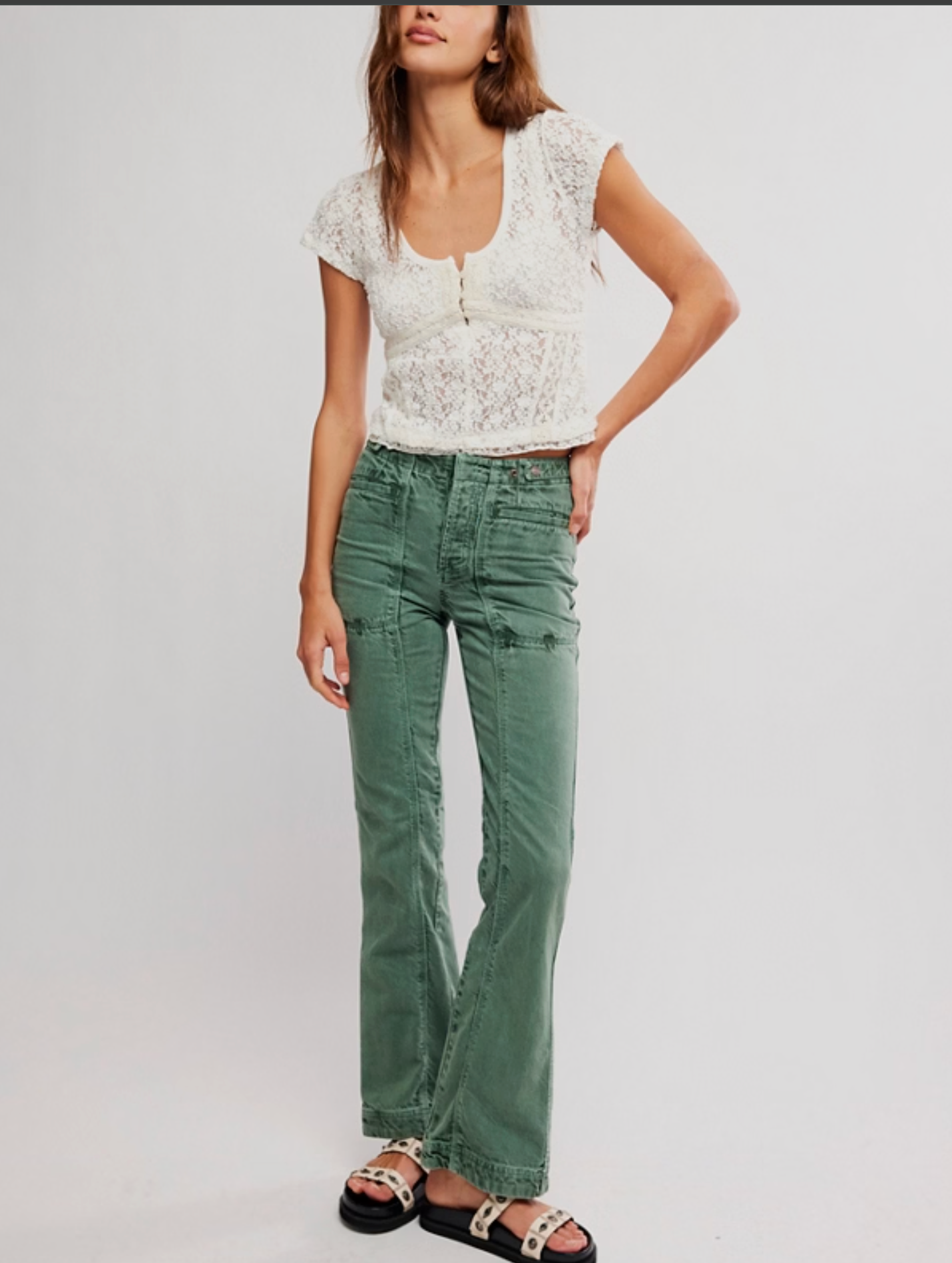 Free People Venus Bootcut Pants - Above the Crowd Boutique