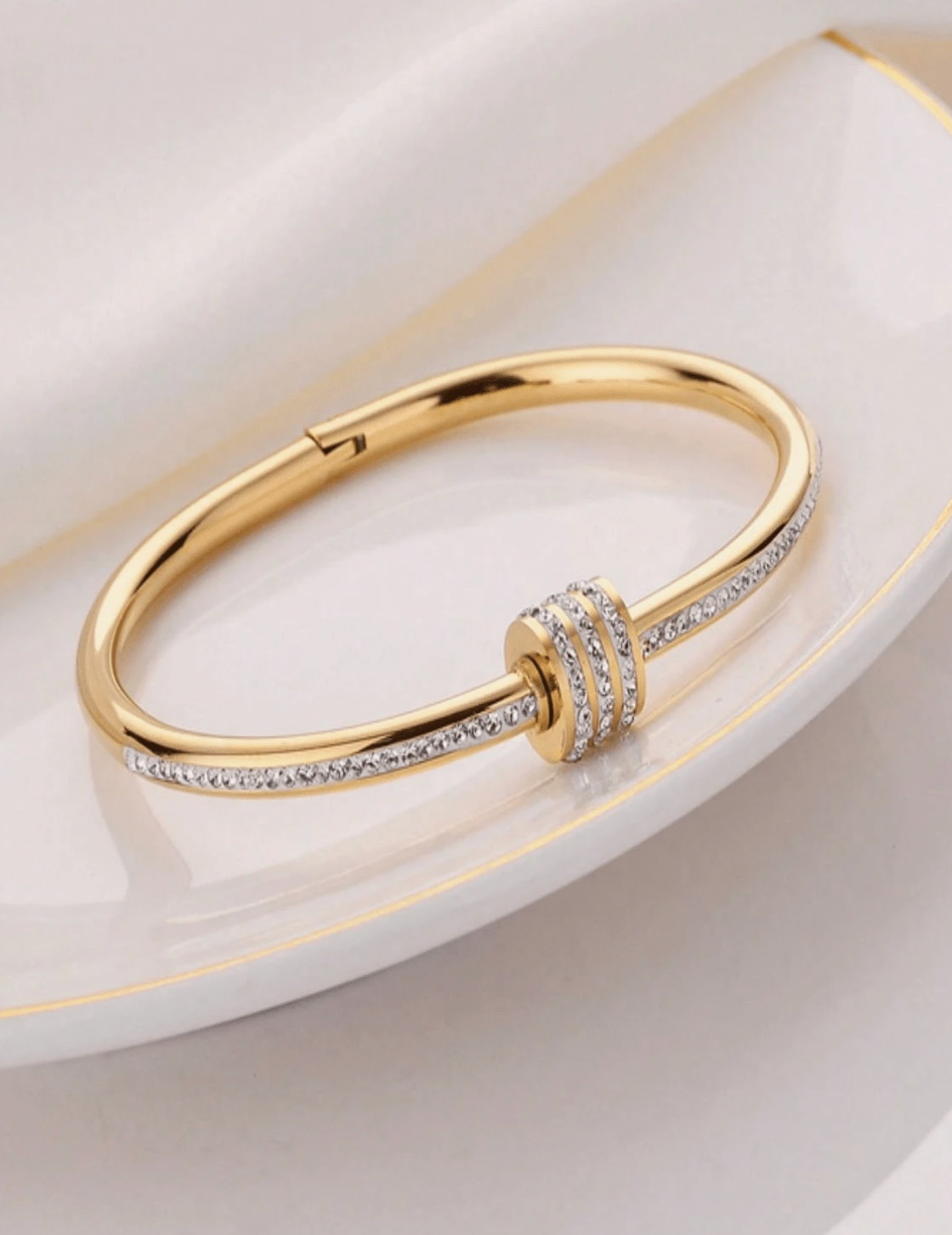 Luxury Crystal Gold Jewelry Set - Above the Crowd Boutique
