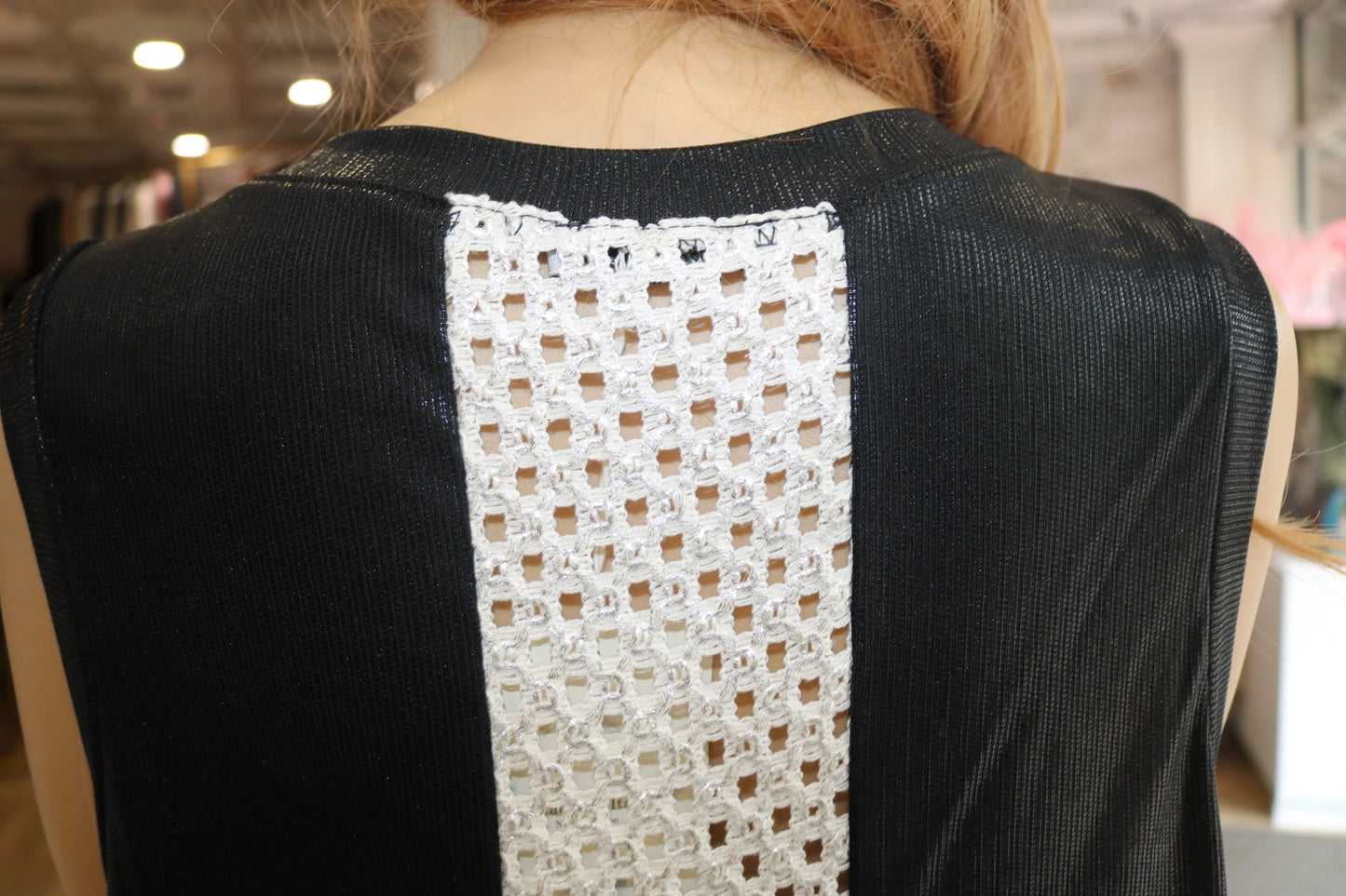 Shimmering Sleeveless Top - European Style, Stand Out & Shine Karma