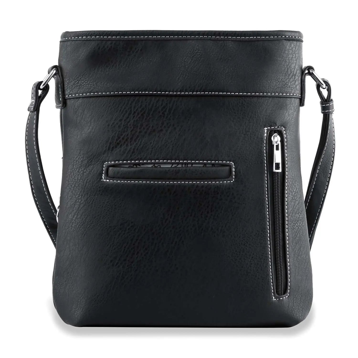 Stud and Chain Accented Skull Crossbody Sling 2003 Handbag Express