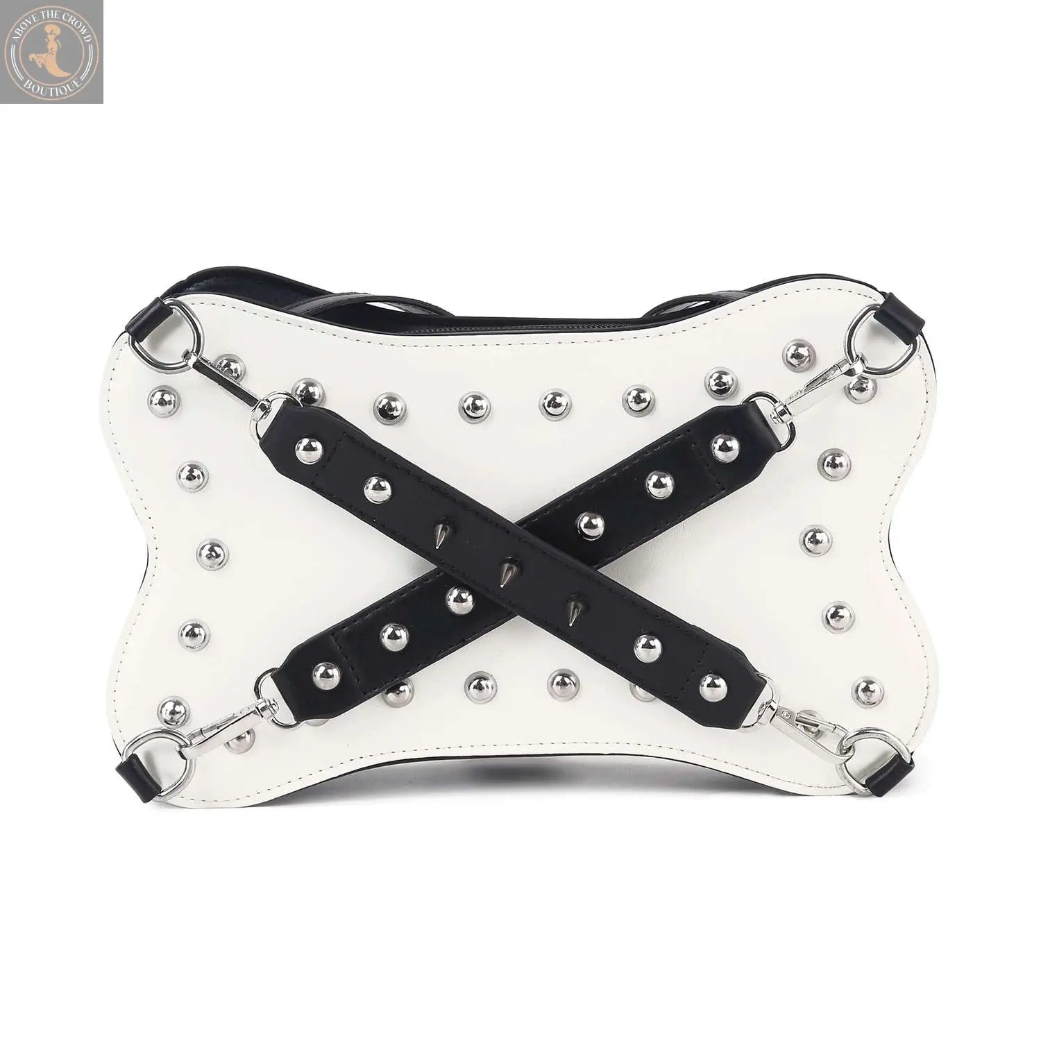 Studded Belted Shoulder Bag 0231 Handbag Express