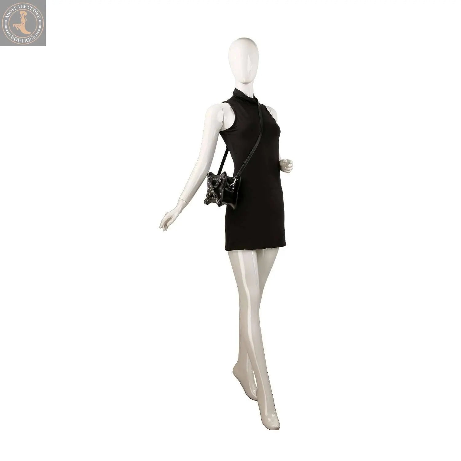 Studded Belted Shoulder Bag 0231 Handbag Express