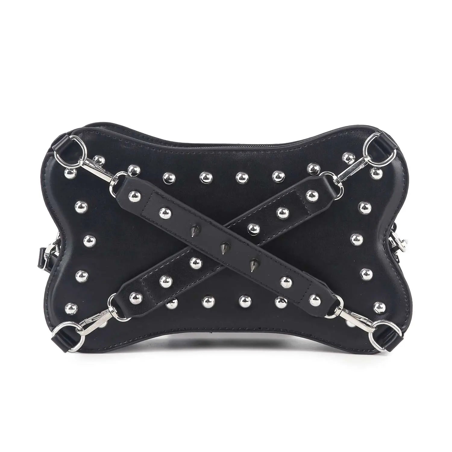 Studded Belted Shoulder Bag 0231 Handbag Express