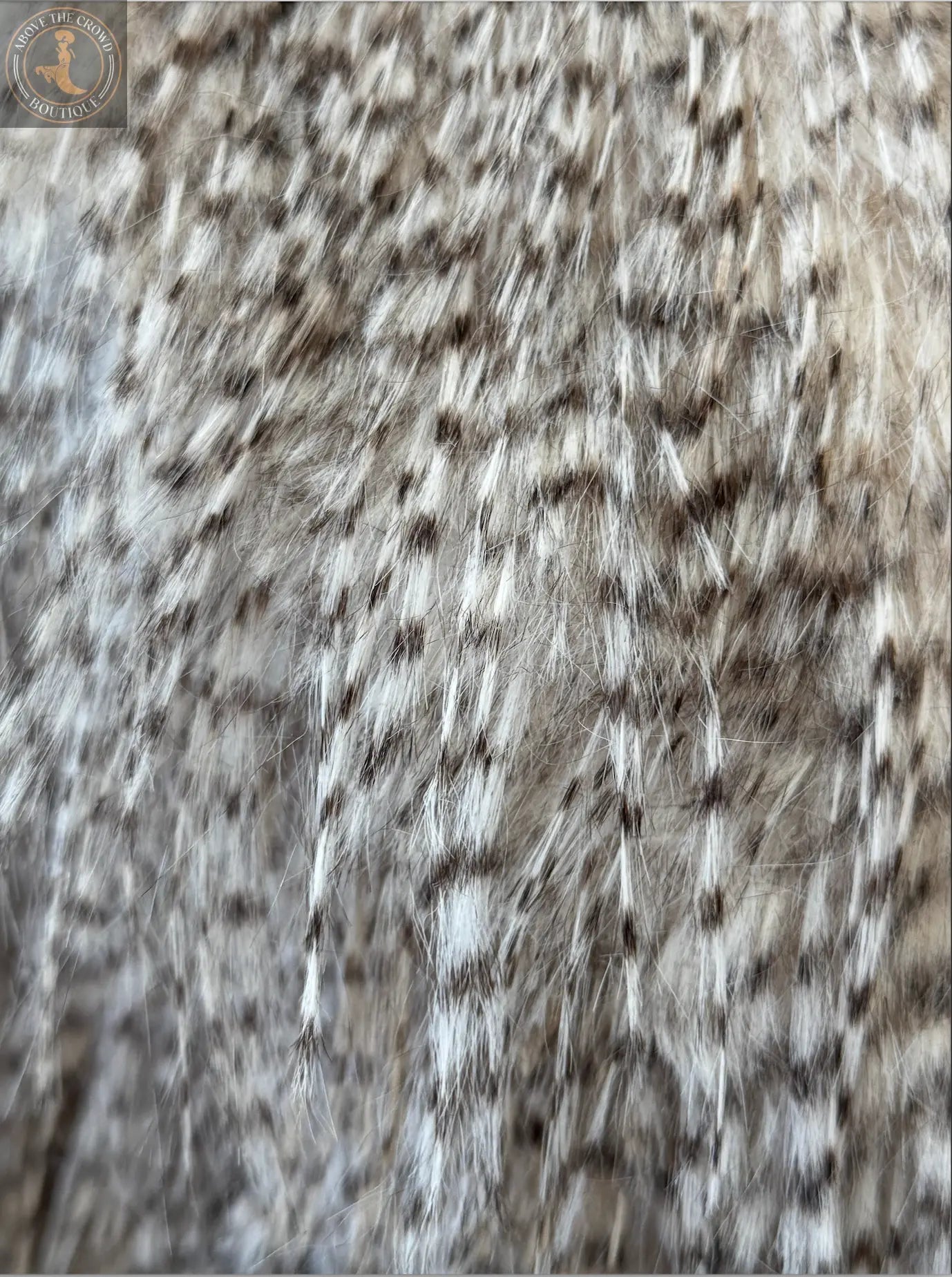 Textured Faux Fur Wrap Coat - Women's European Style Karma