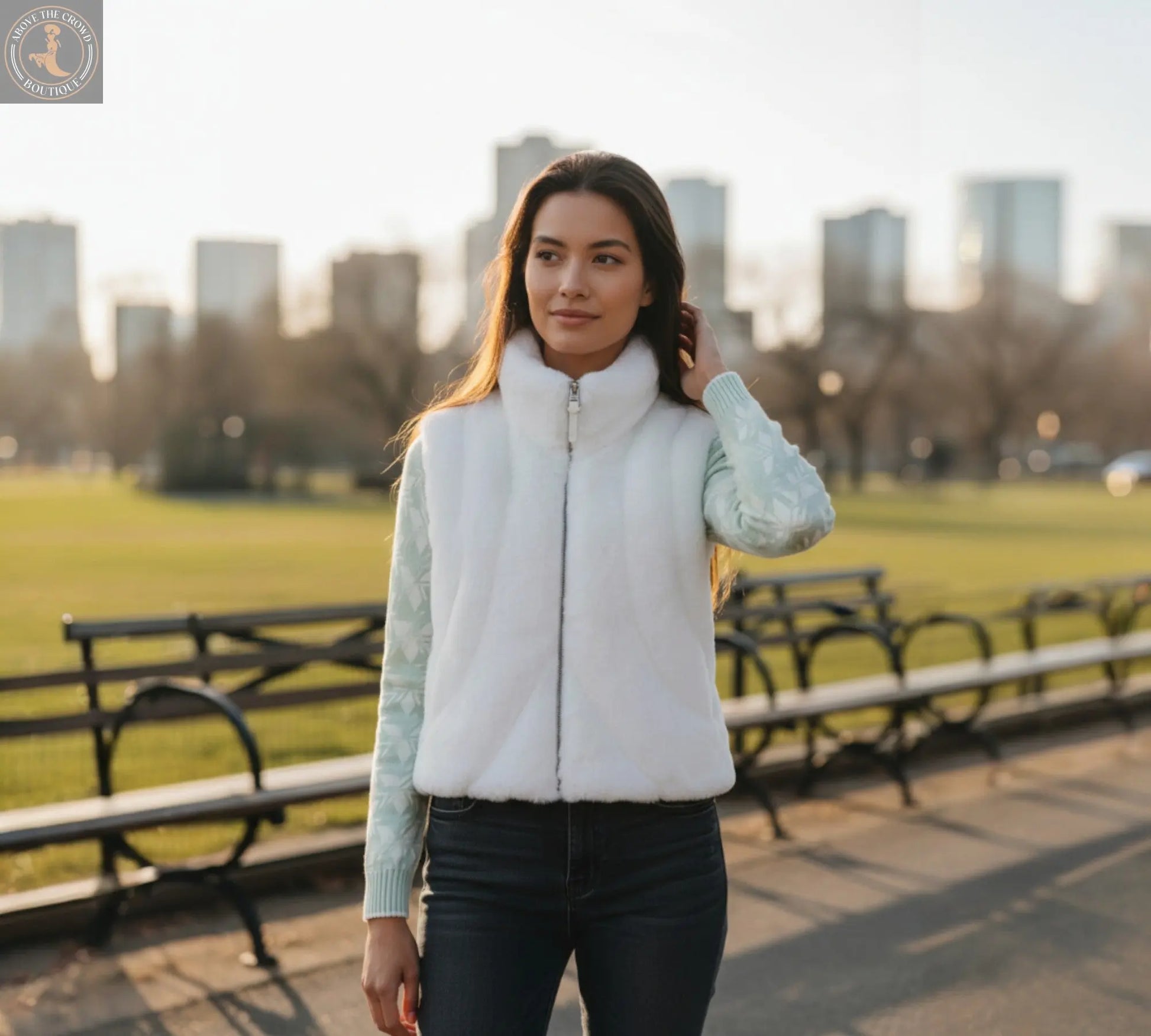 Venere Faux Fur Vest - Above the Crowd Boutique