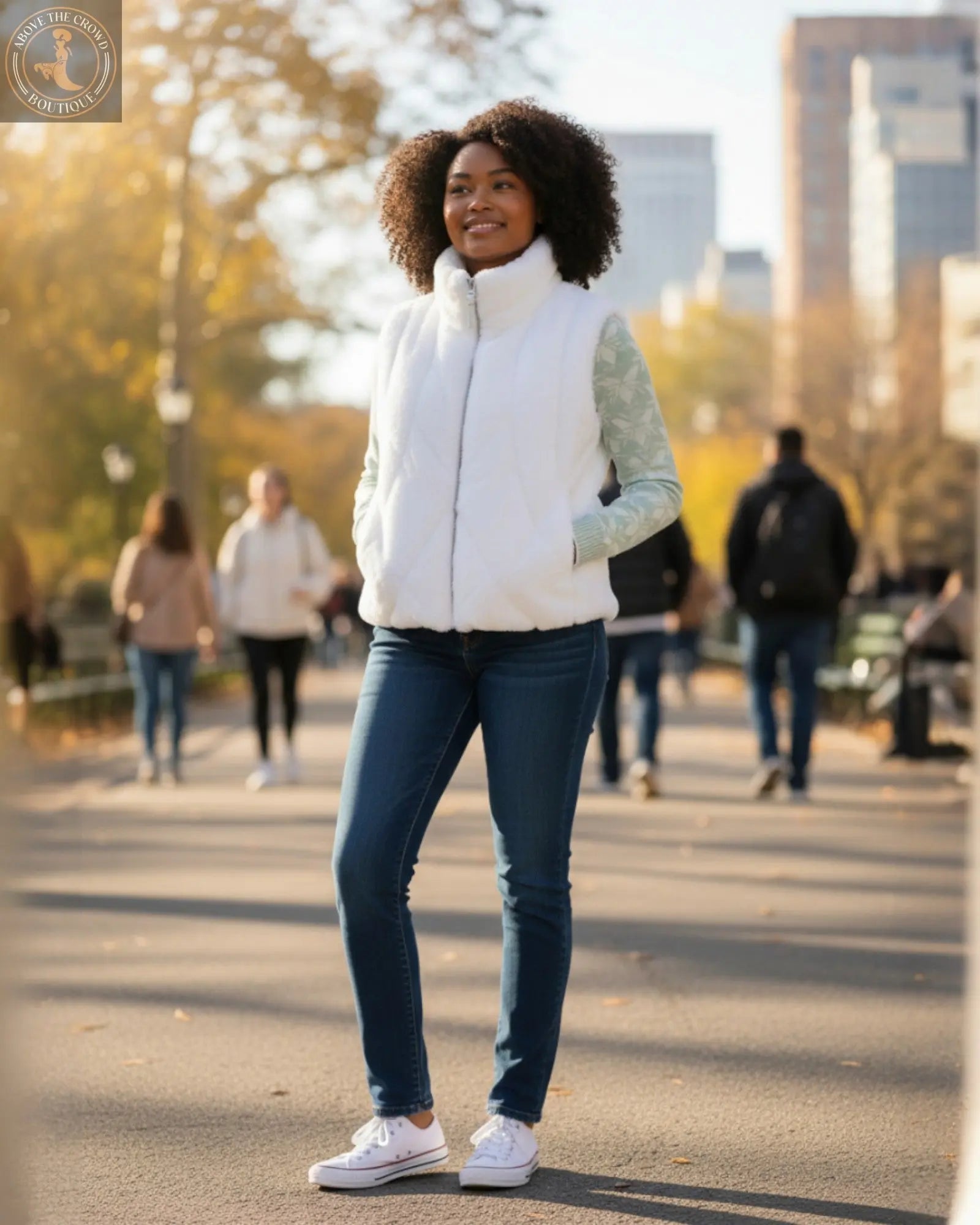 Venere Faux Fur Vest - Above the Crowd Boutique