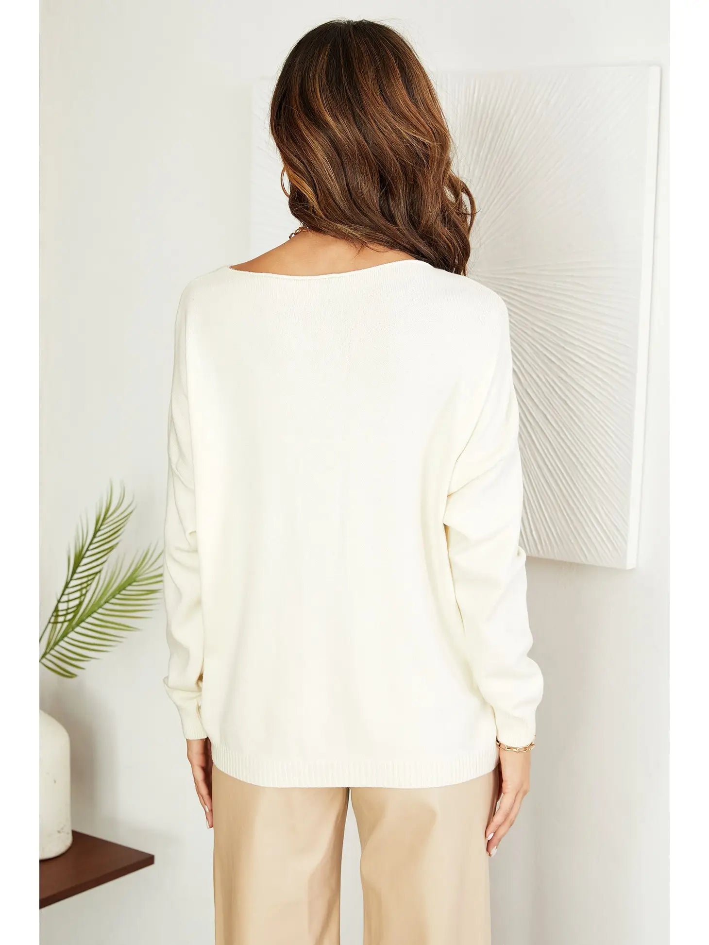 Venti6 Ivory  Women Sweater Venti6