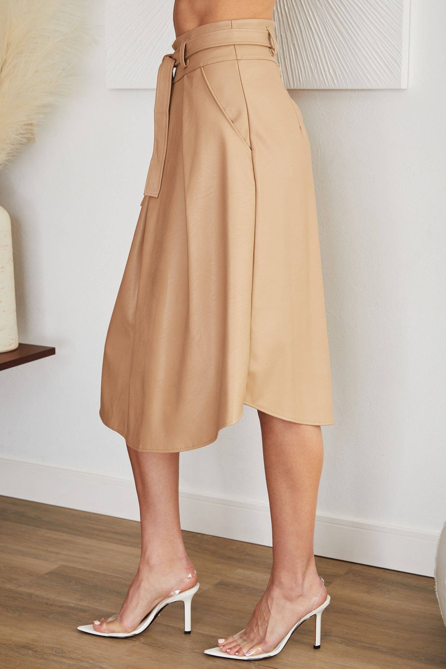 Venti6 Women Pu Skirt 6098 VENTI6