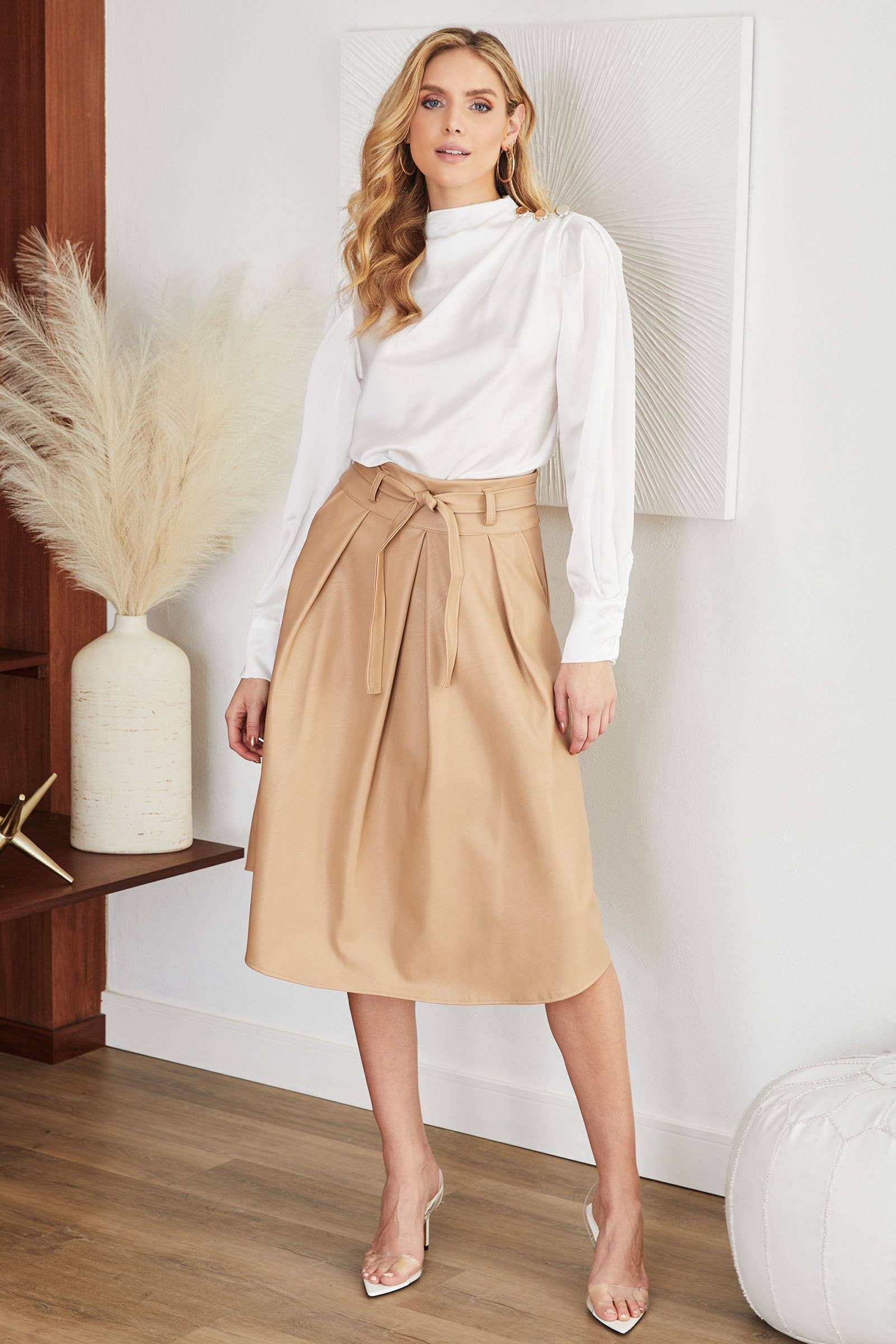 Venti6 Women Pu Skirt 6098 VENTI6