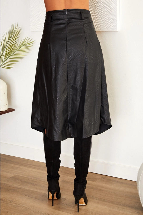 Venti6 Women Pu Skirt 6098 VENTI6