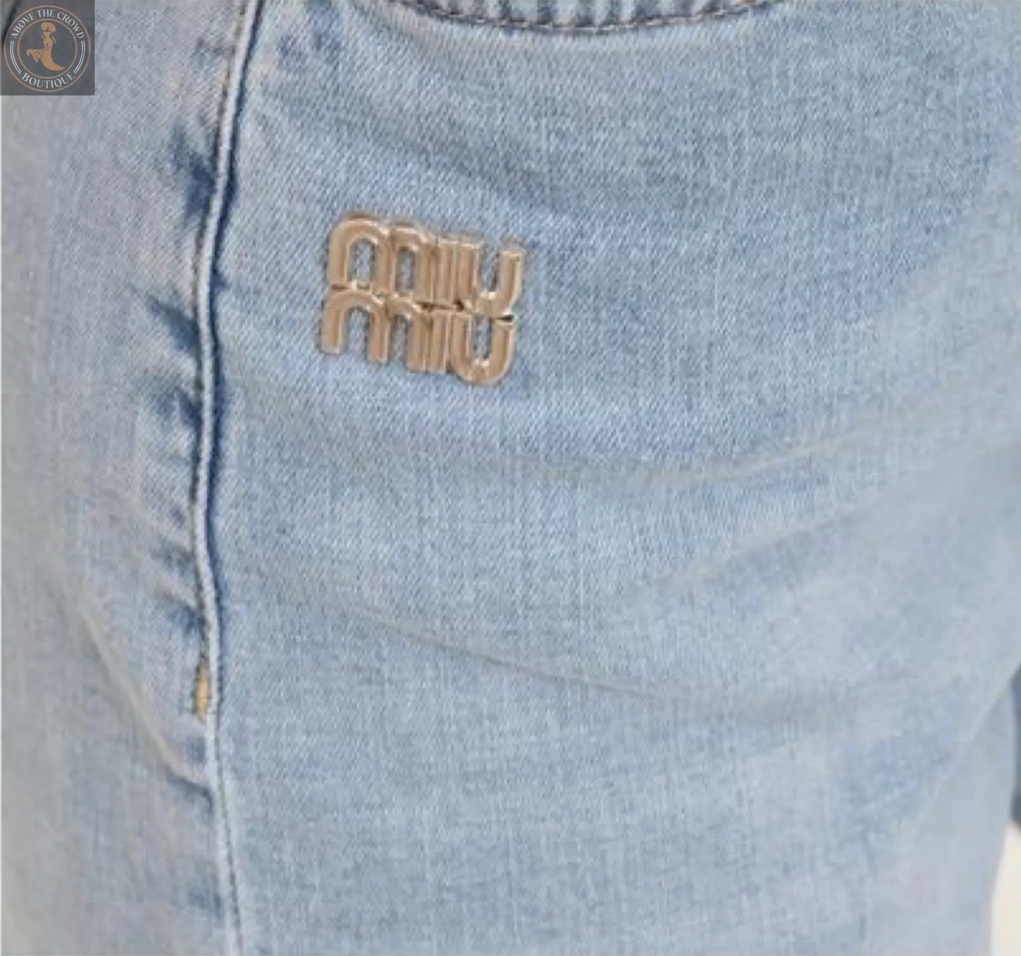 Women Light Wash Straight Jeans 7010 Nobello