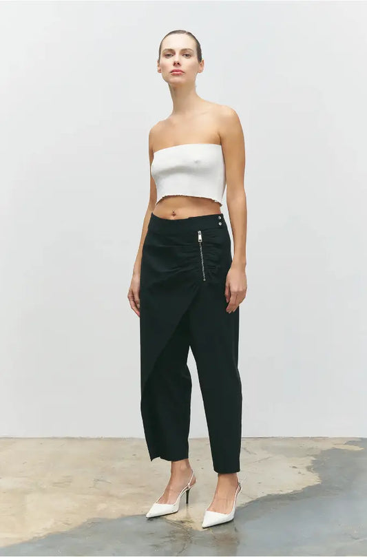 Women Ornamental Zippered Trousers 25SS-BZ3079 Bize