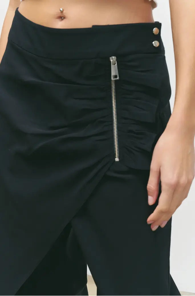 Women Ornamental Zippered Trousers 25SS-BZ3079 Bize