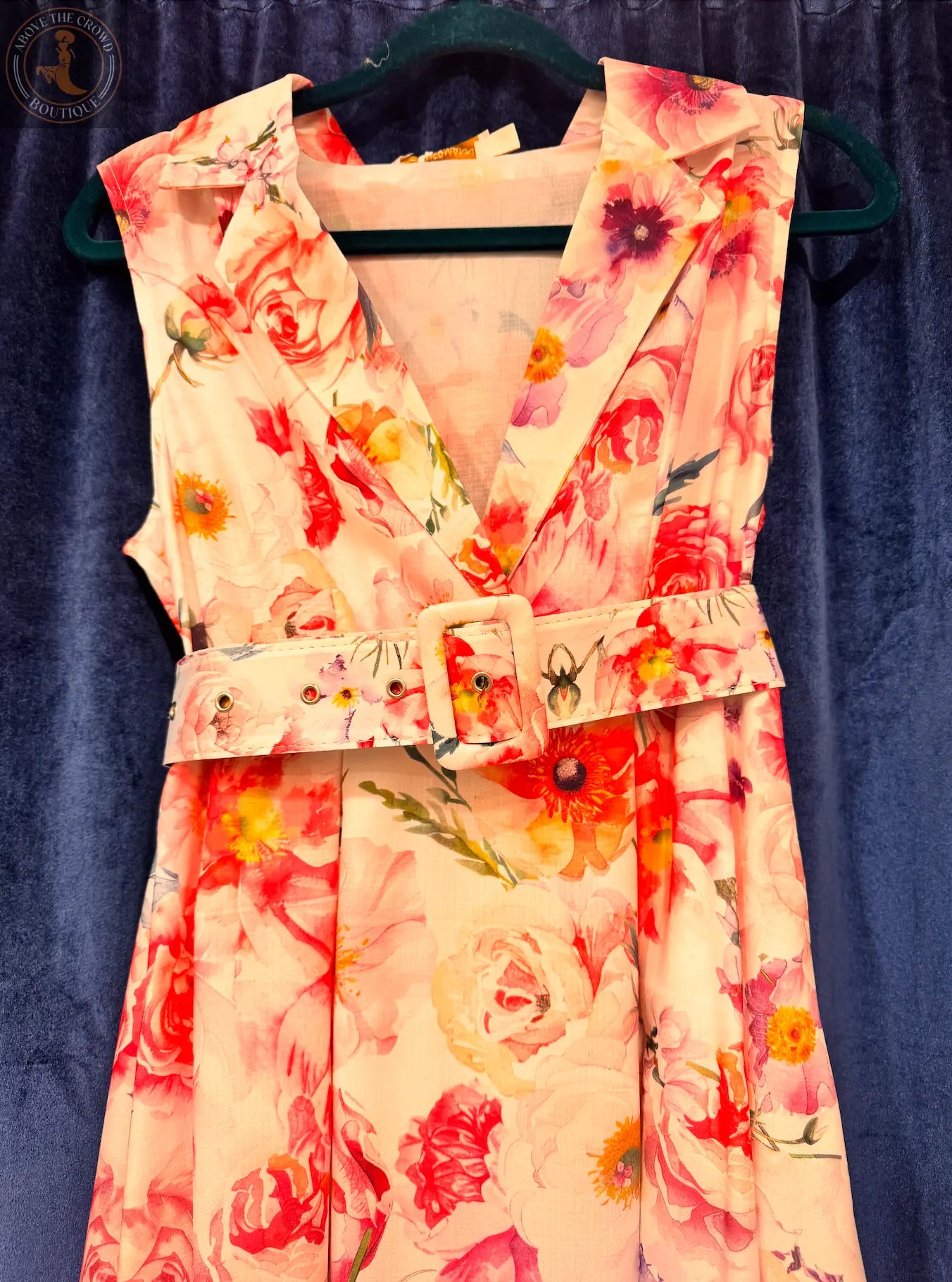 Women Sleeveless Floral Maxi Dress PE2655 Beethoven