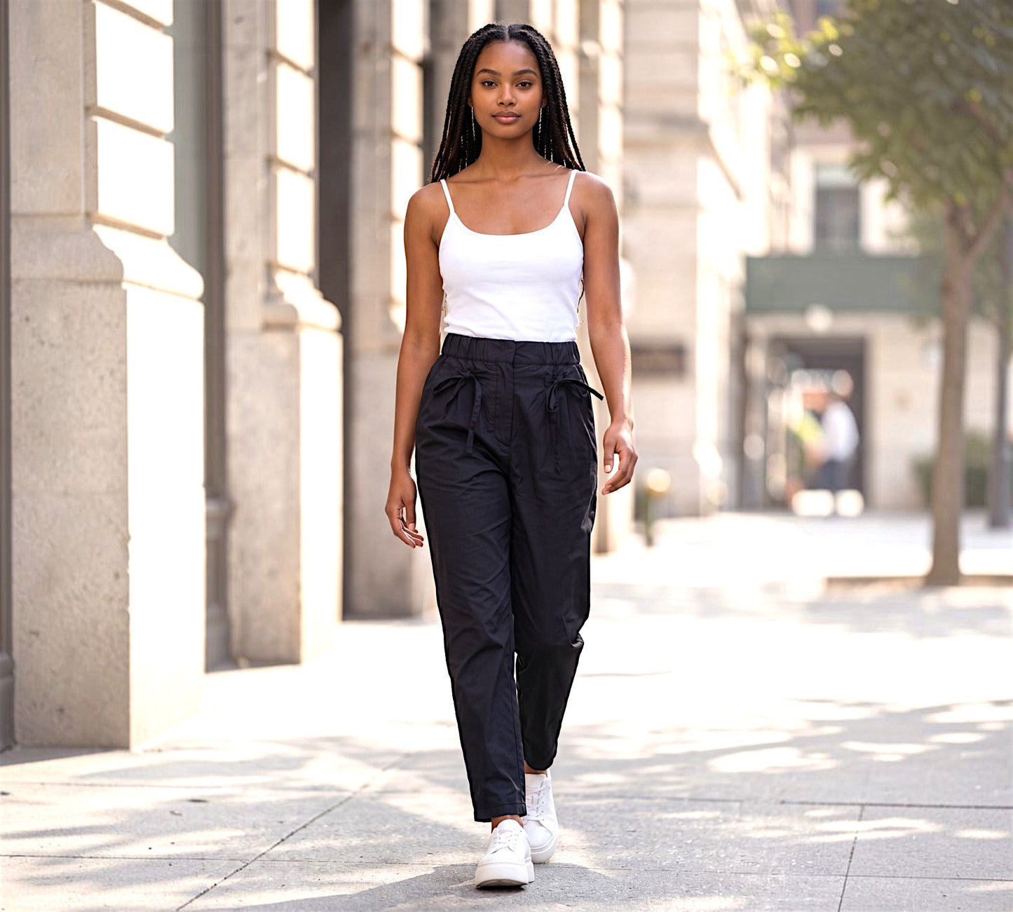 Women Taffeta Fabric Trousers - Above the Crowd Boutique