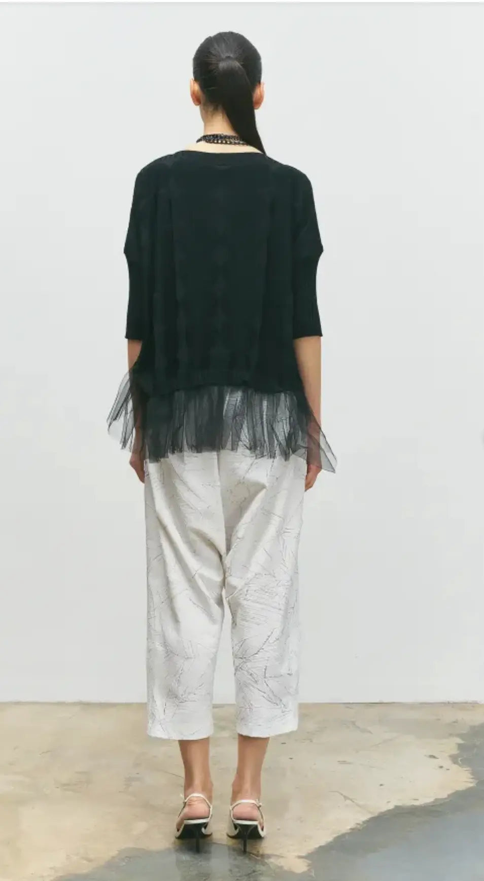 Women Tulle Skirted Sweater 25SS-BT0104 Bize