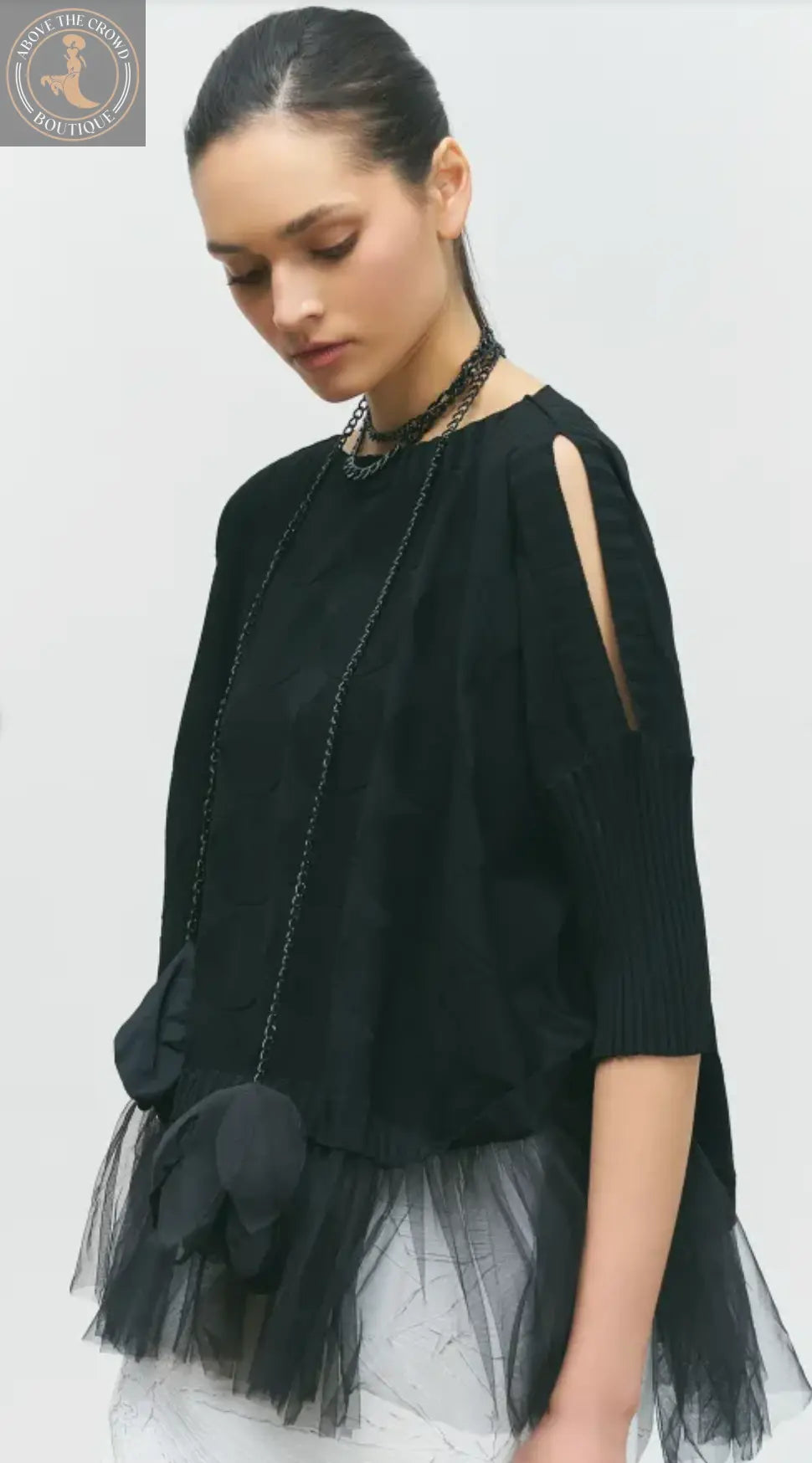 Women Tulle Skirted Sweater 25SS-BT0104 Bize