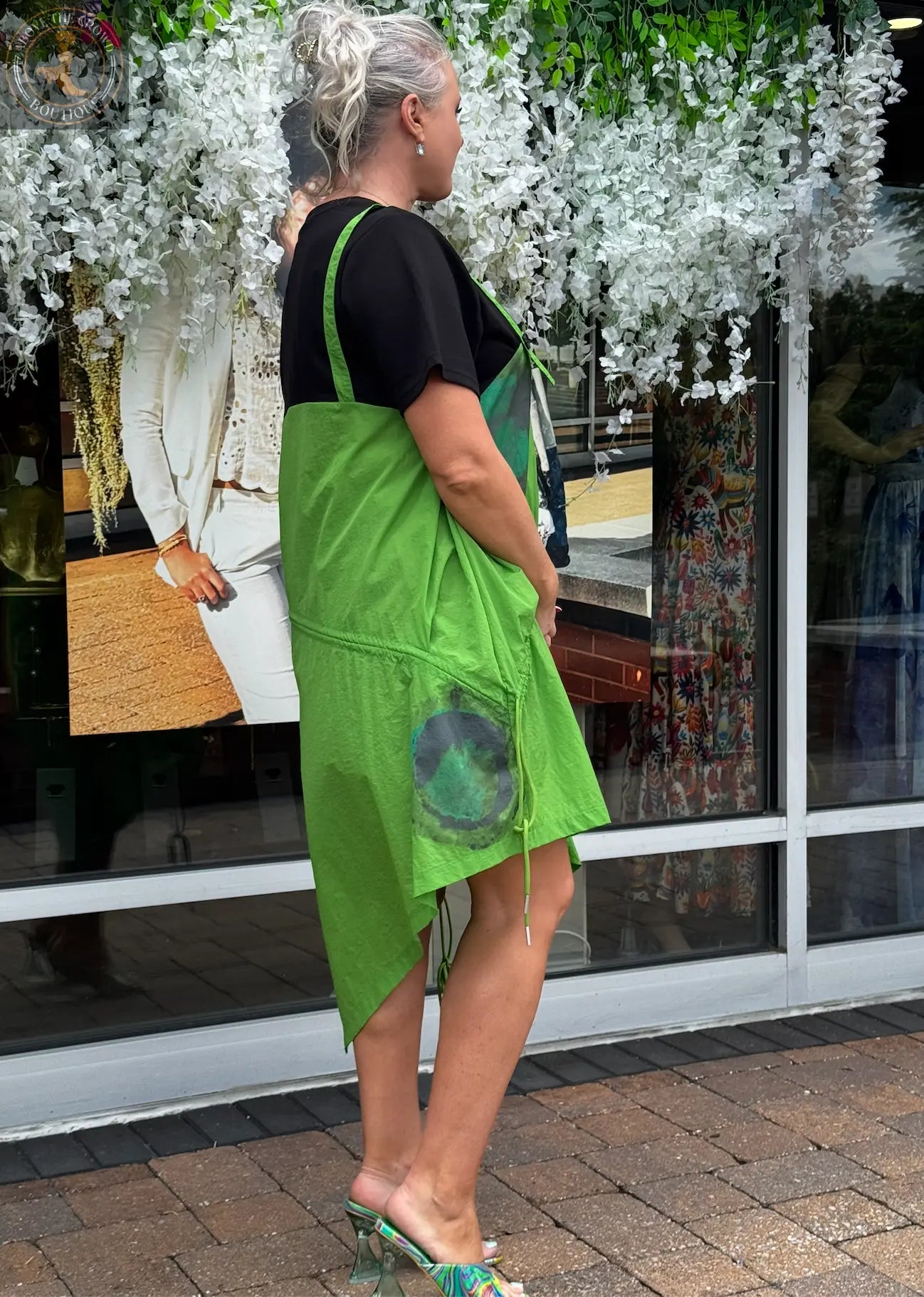 Women's Adjustable Hem Apron Dress Karma