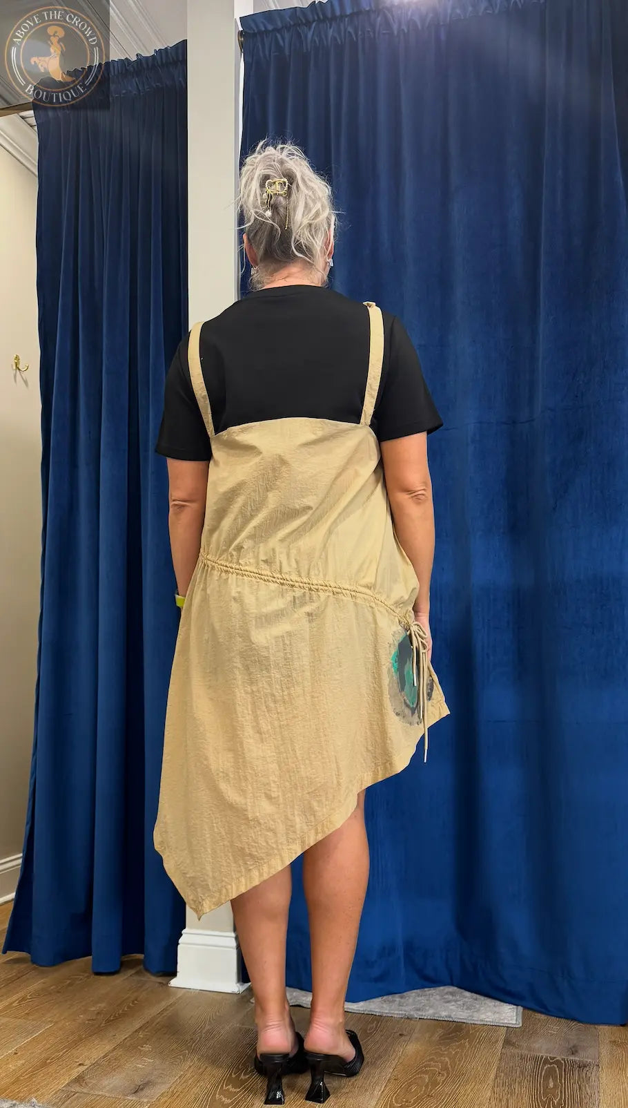 Women's Adjustable Hem Apron Dress Karma