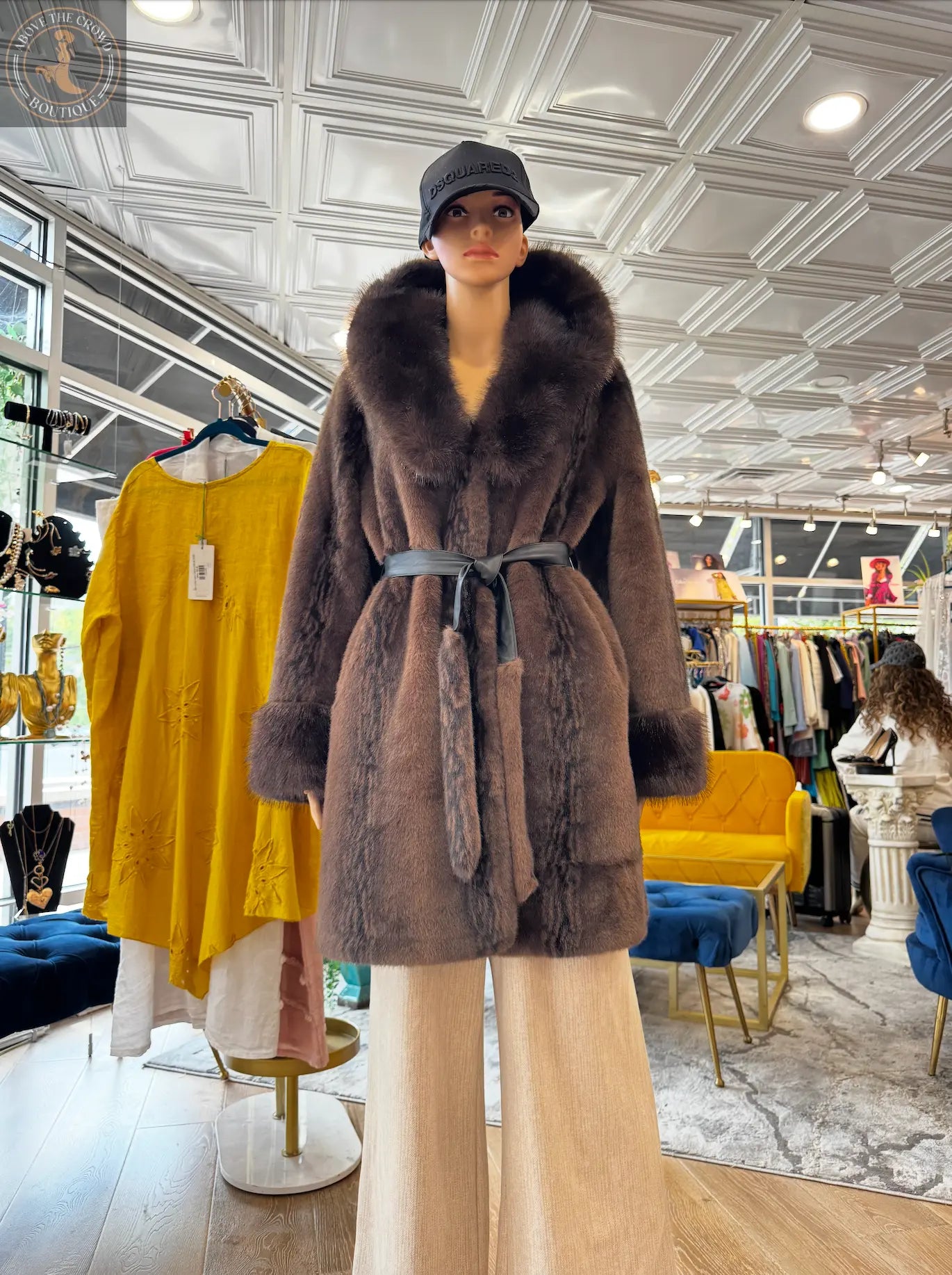 Women's Faux Fur Mink Coat – Distinct European Style Statement Karma