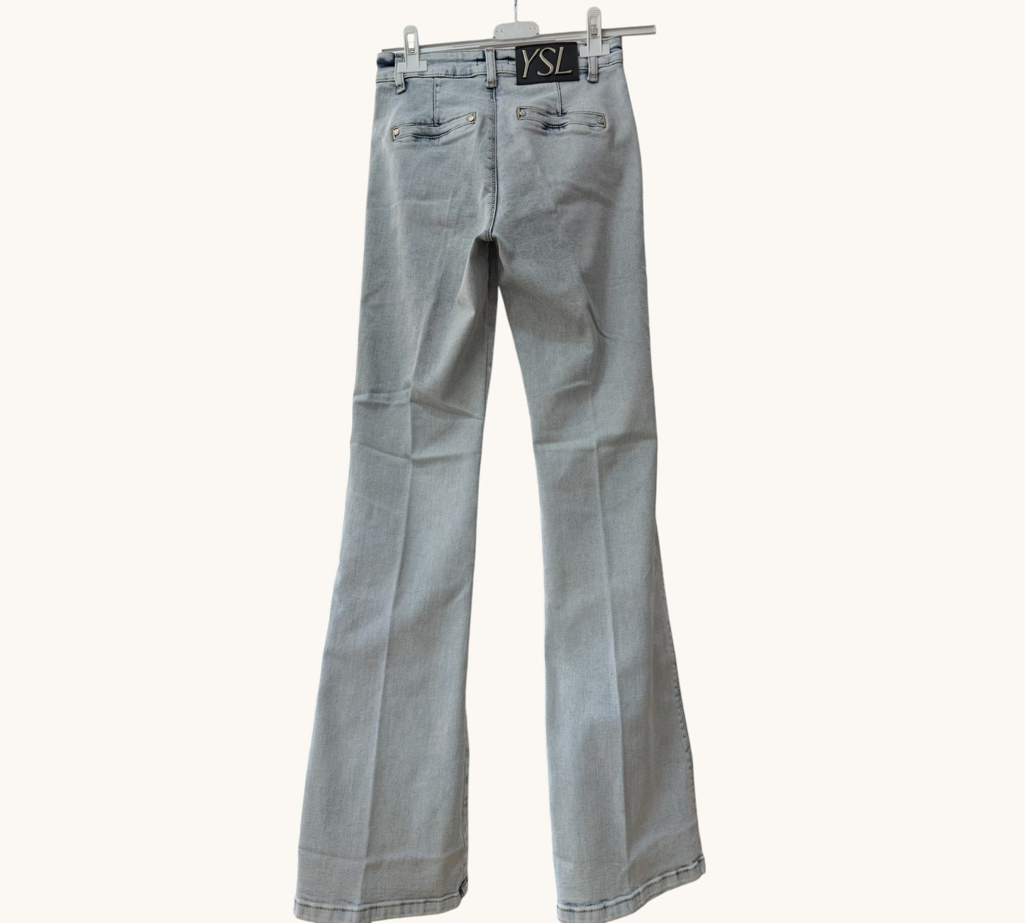 Women’s High-Waisted Light Wash Flare Jeans - Above the Crowd Boutique