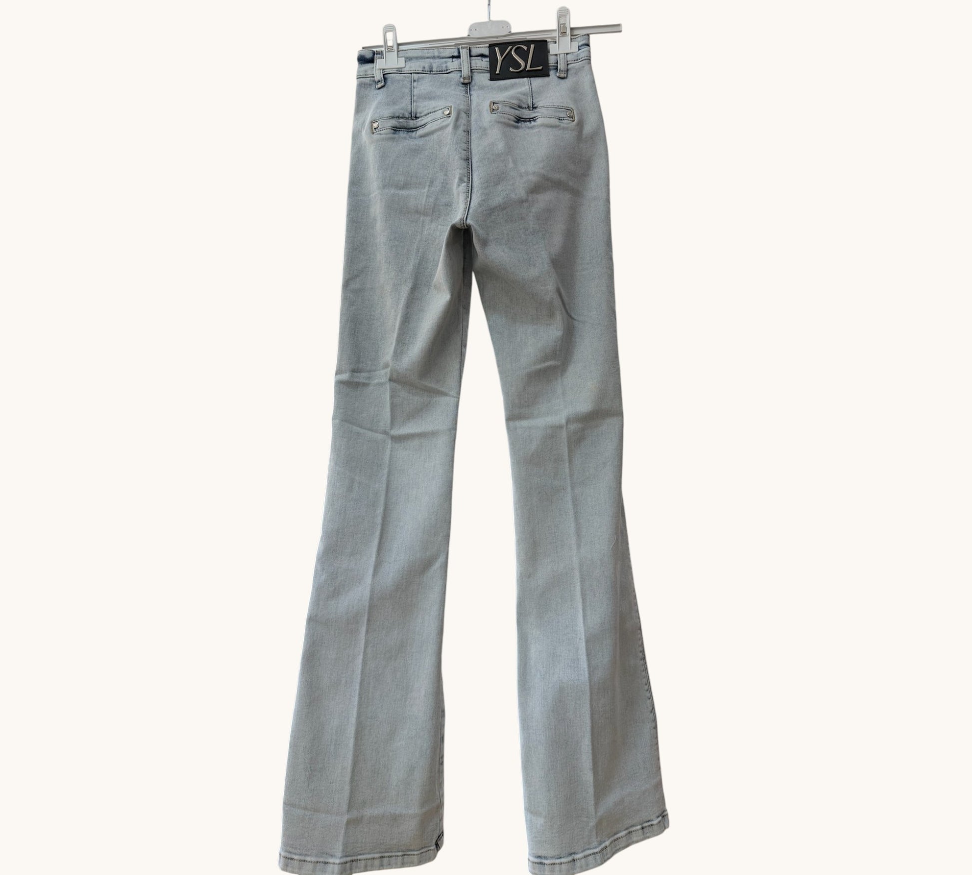 Women’s High-Waisted Light Wash Flare Jeans - Above the Crowd Boutique
