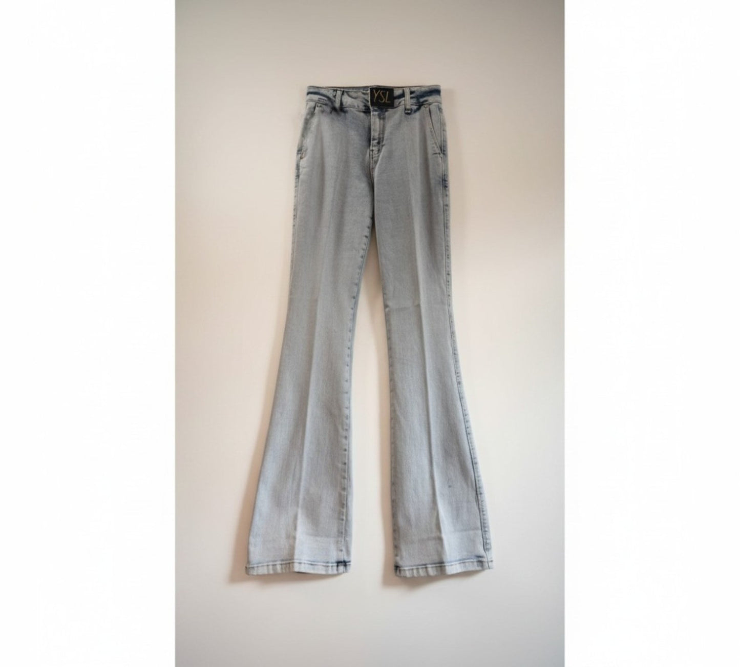 Women’s High-Waisted Light Wash Flare Jeans - Above the Crowd Boutique