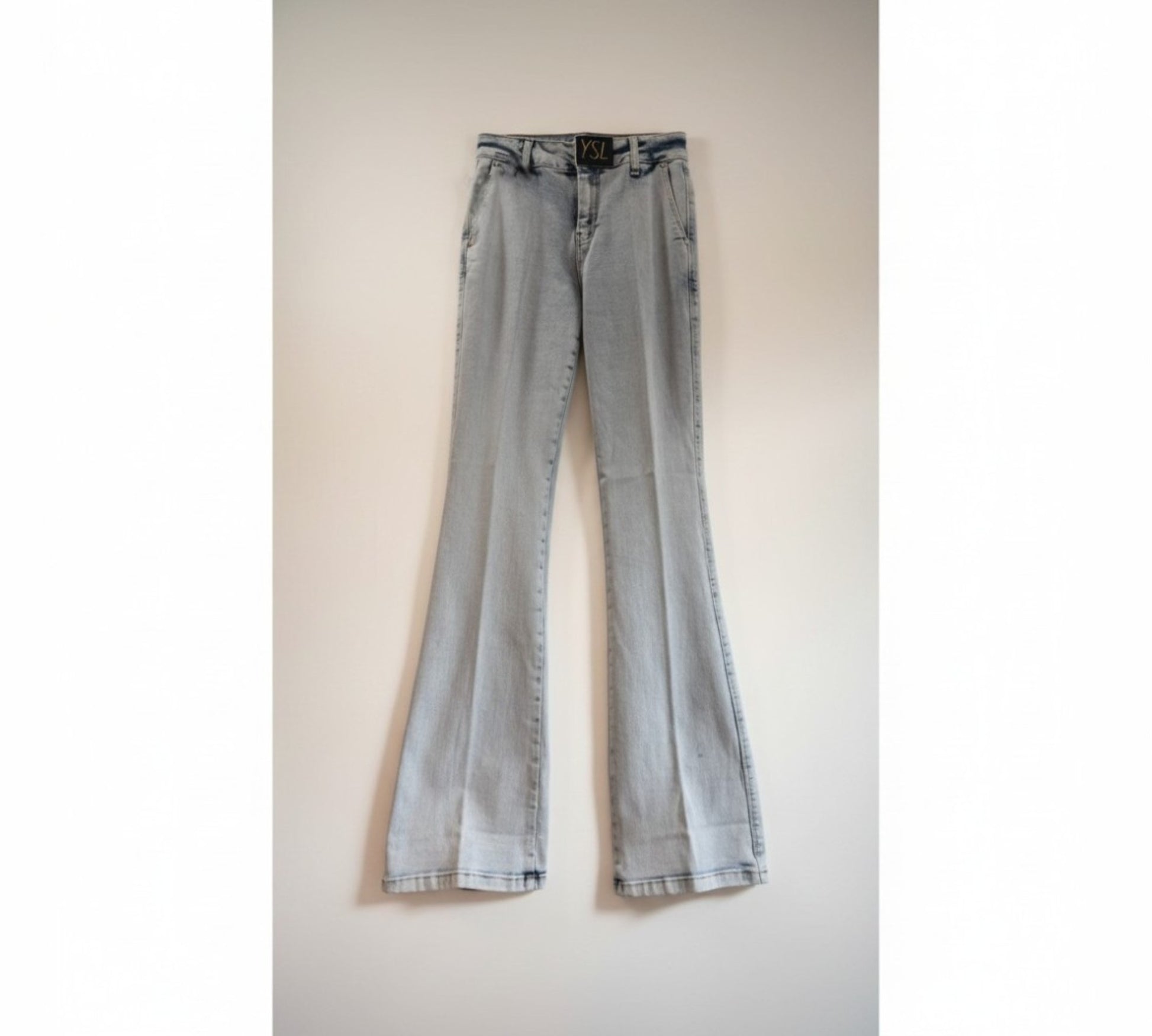Women’s High-Waisted Light Wash Flare Jeans - Above the Crowd Boutique