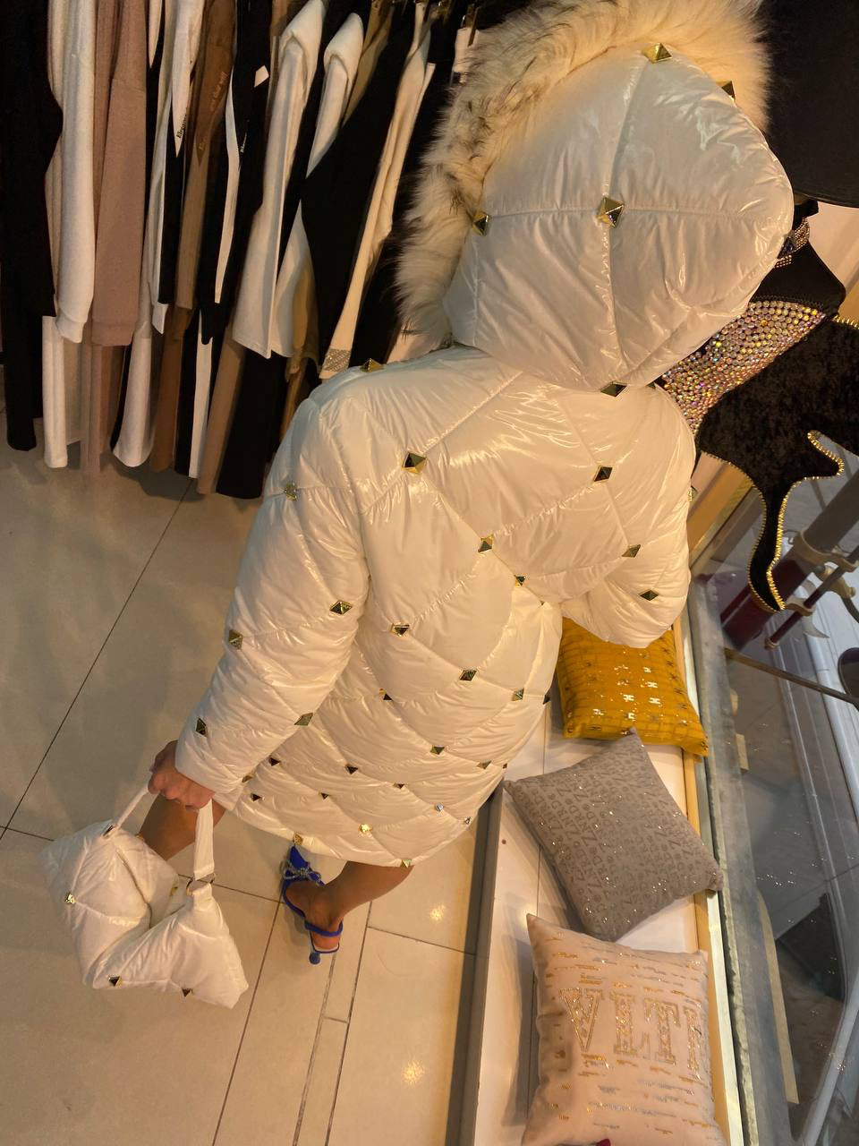 Zanardi Fashion Long Puffer Jacket 50422 - Above The Crowd Boutique