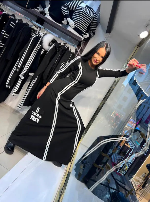 Zanardi Fashion Long Dress MC-7395-B Zanardi Fashion