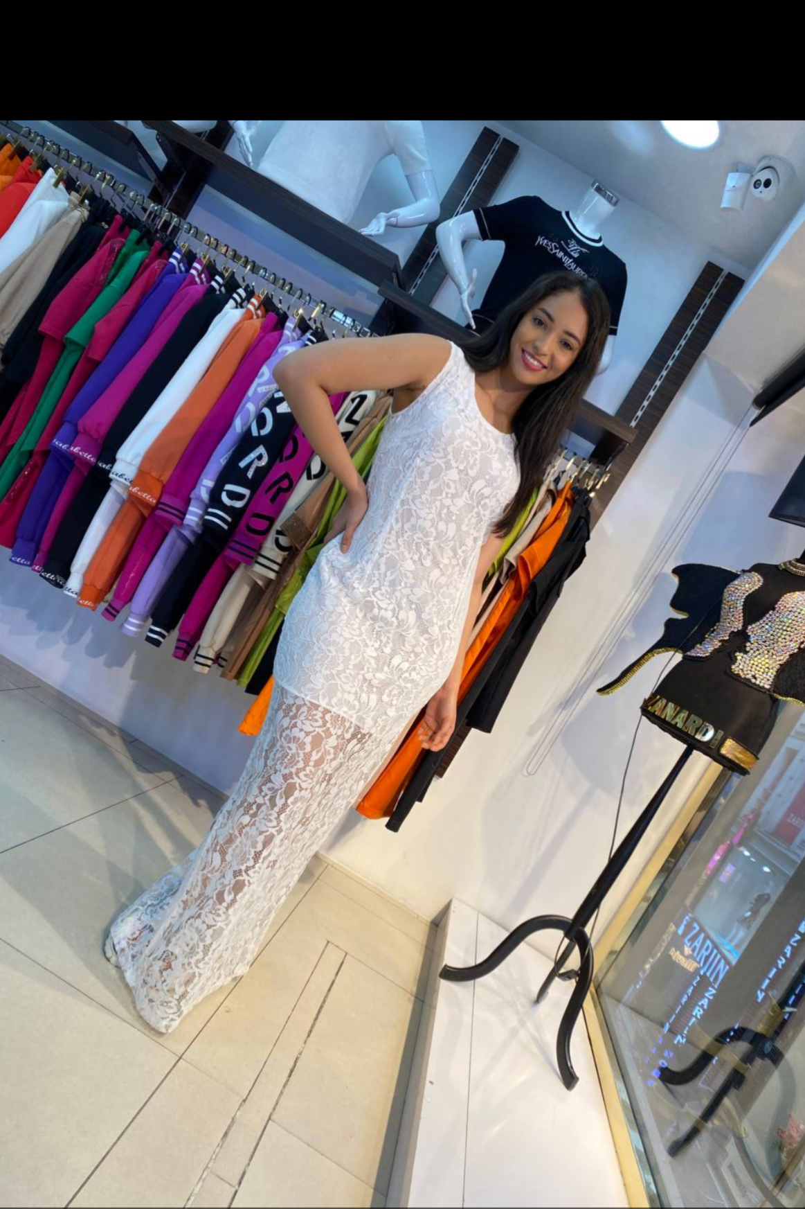 Zanardi Fashion Long Lace Dress 70185 Zanardi Fashion