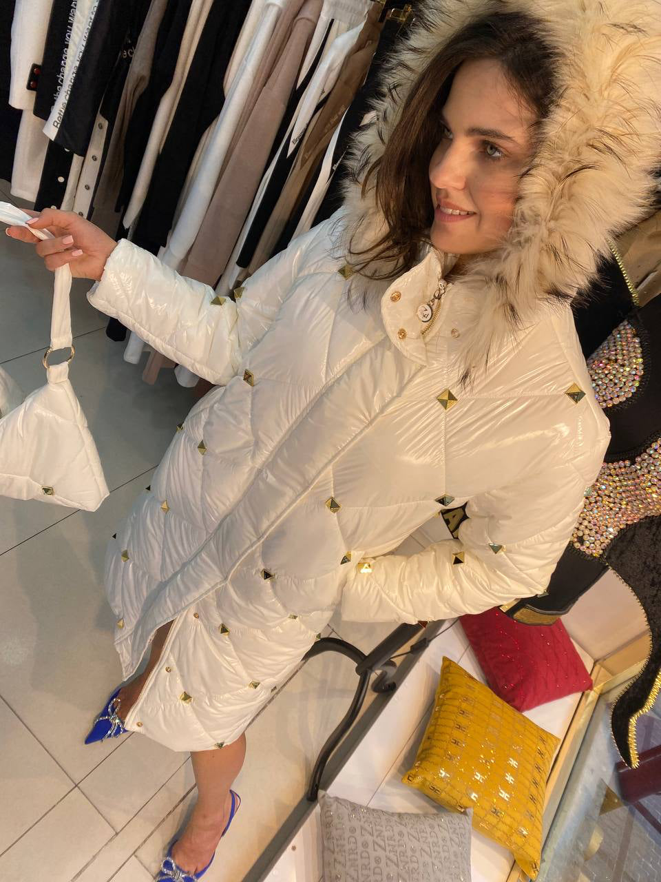 Zanardi Fashion Long Puffer Jacket 50422 Zanardi Fashion