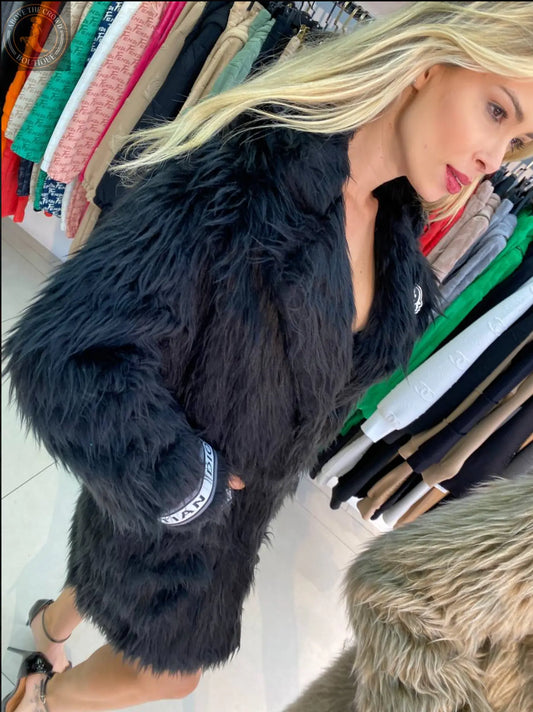 Zanardi Fashion Luxe Faux Fur Coat Zanardi Fashion