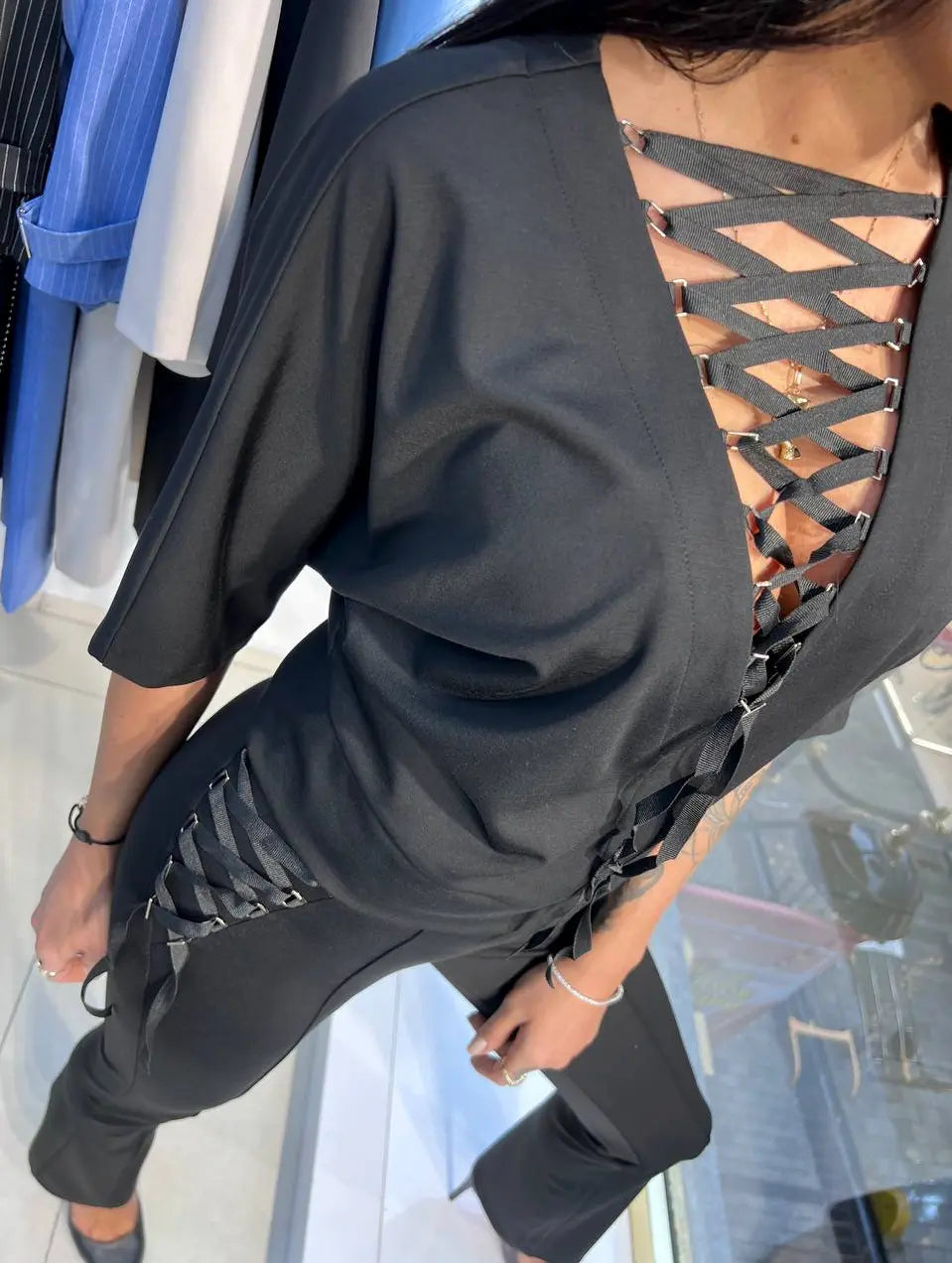 Zanardi Fashion Pant Suit with Lace ZNR-006 Zanardi Fashion