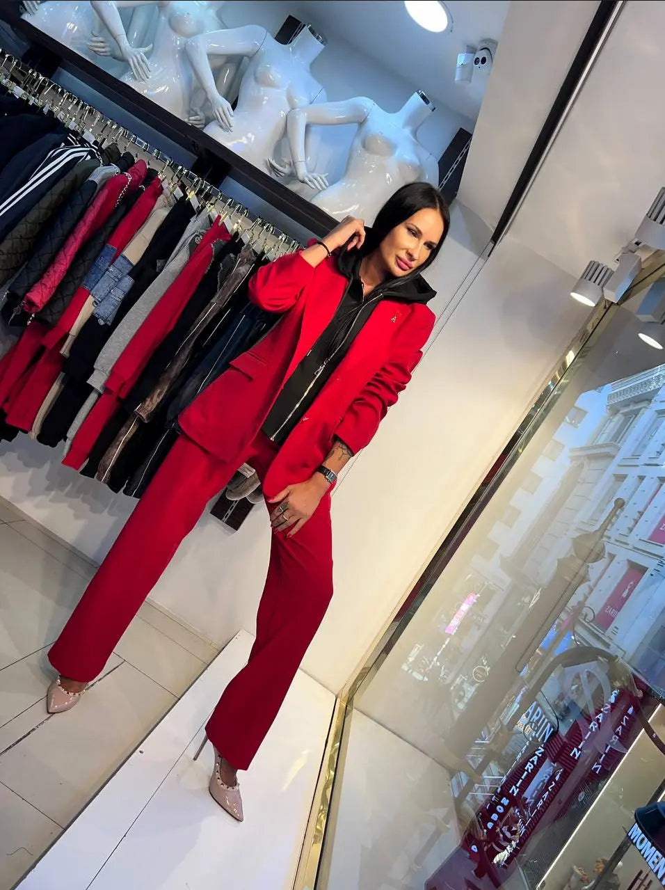 Zanardi Fashion Women's 2-Piece Suit with Hooded Blazer Zanardi Fashion