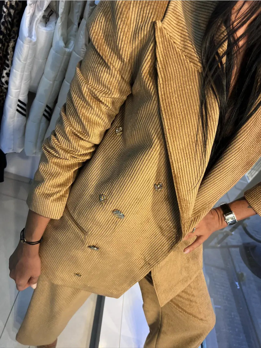 Zanardi Fashion Women's Corduroy Suit Set Zanardi Fashion