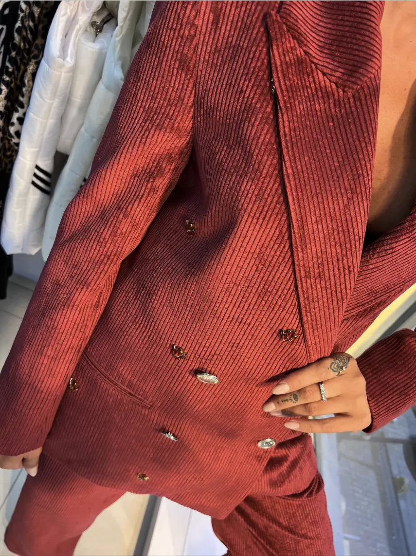 Zanardi Fashion Women's Corduroy Suit Set Zanardi Fashion