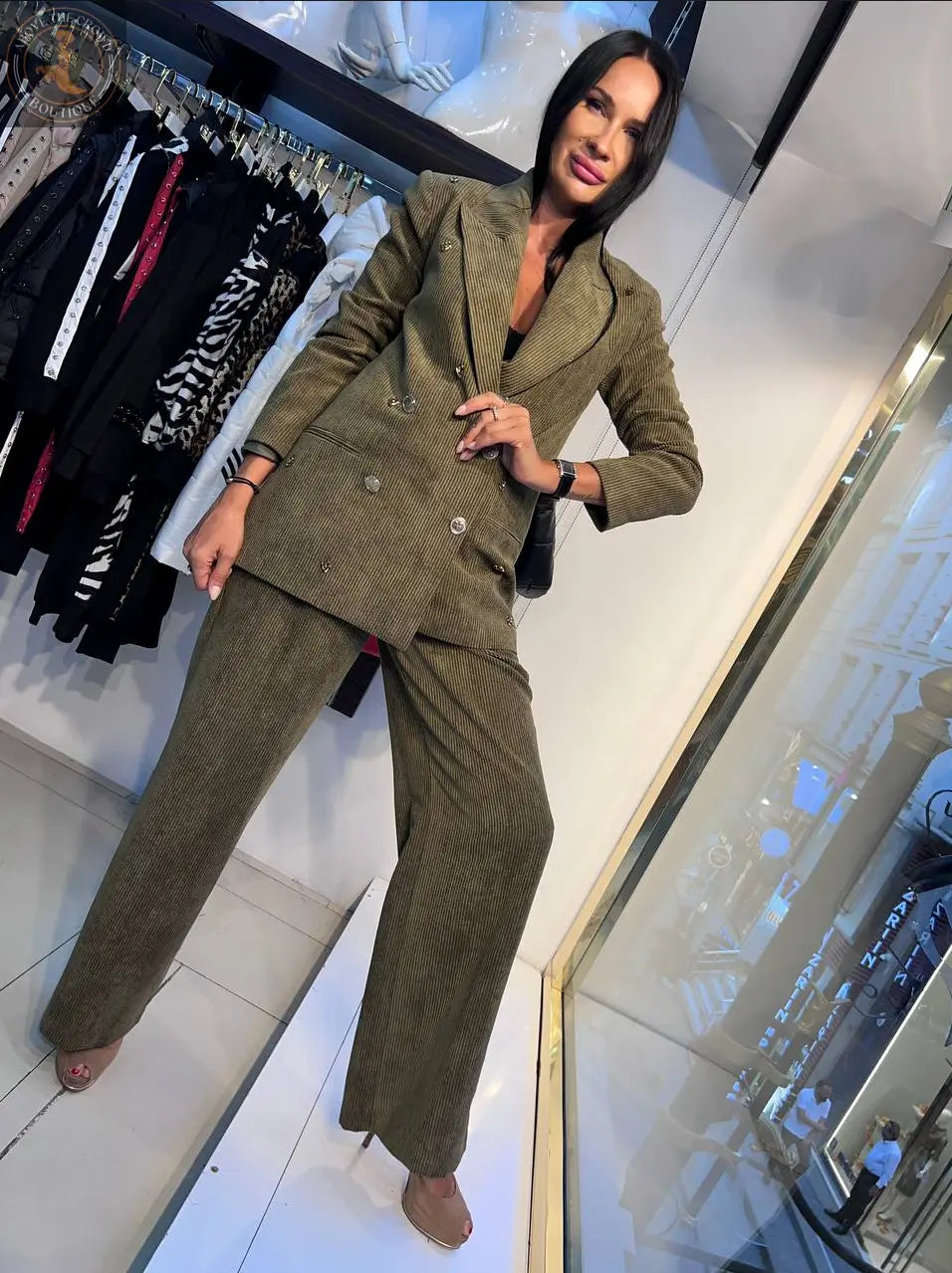 Zanardi Fashion Women's Corduroy Suit Set Zanardi Fashion