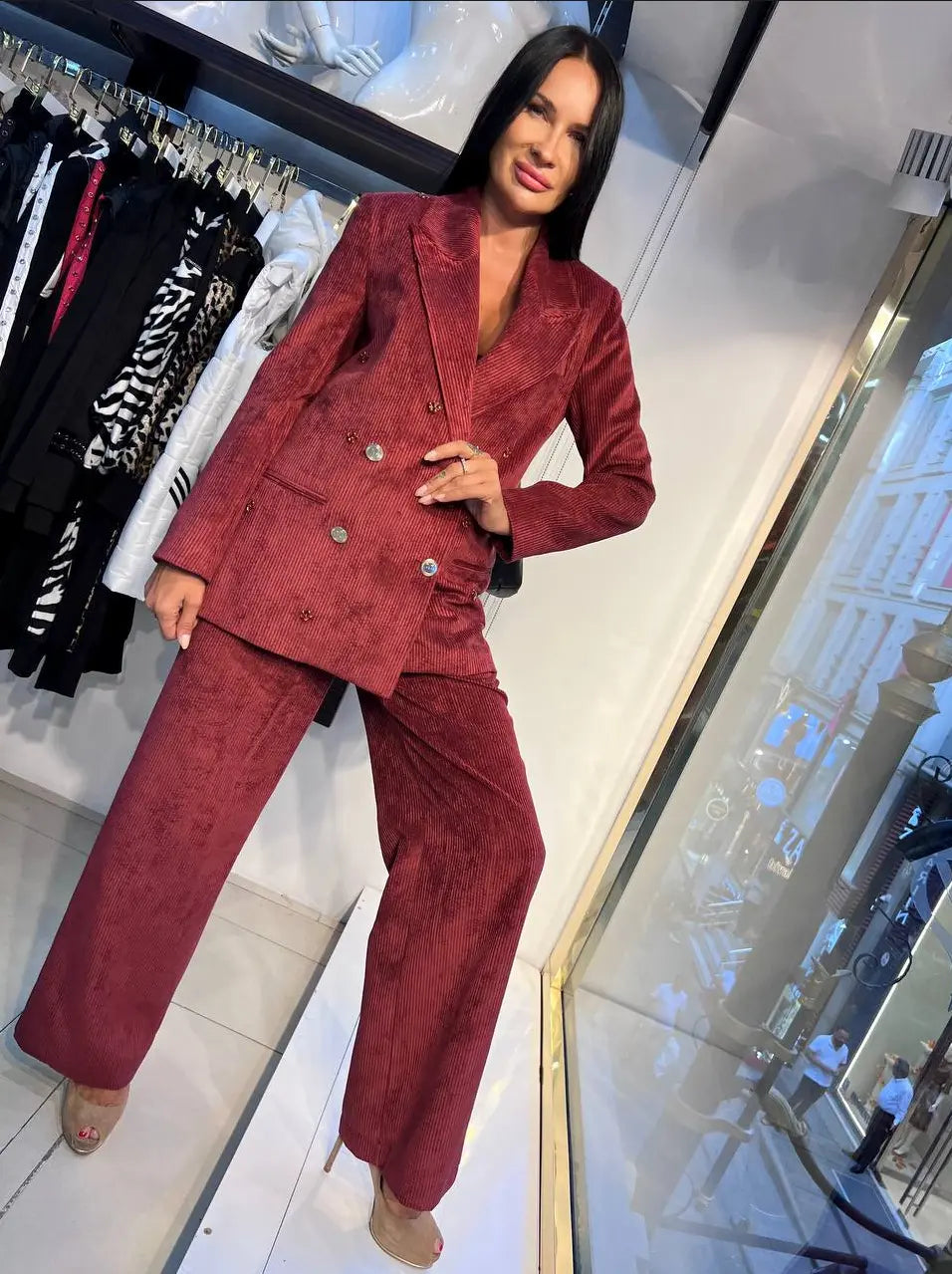 Zanardi Fashion Women's Corduroy Suit Set Zanardi Fashion
