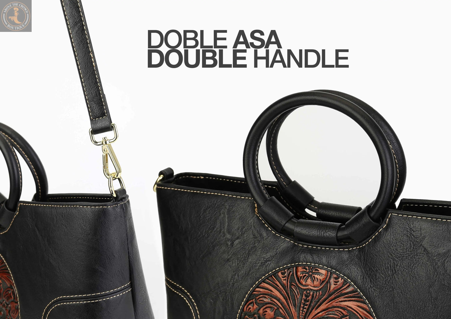 Zerimar Women's Leather Bag - Engraved Design Zerimar 1942