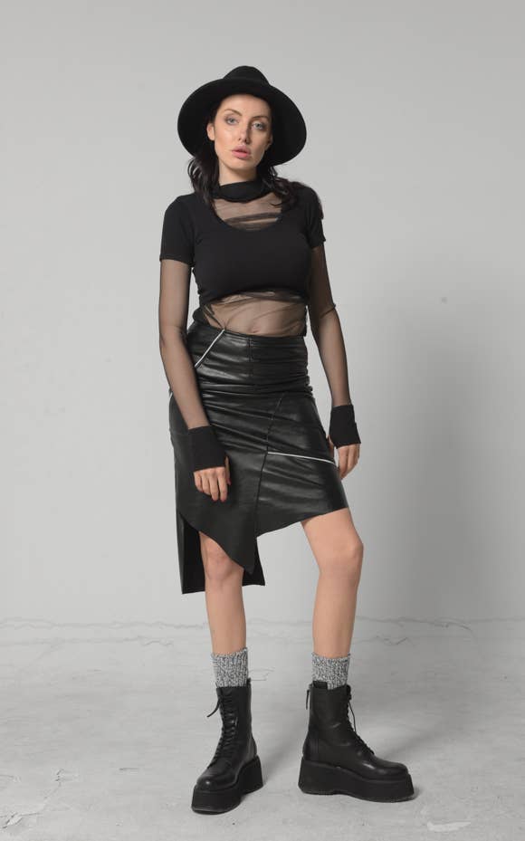 Leather Mini Skirt