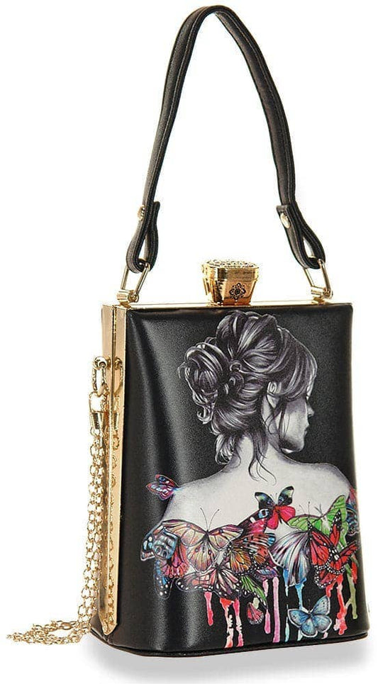 Retro Tattoo Art Design Petite Hand Tote 0230