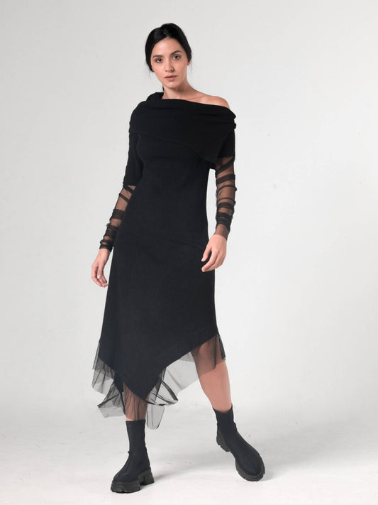 Knitted Long Dress - Above The Crowd Boutique