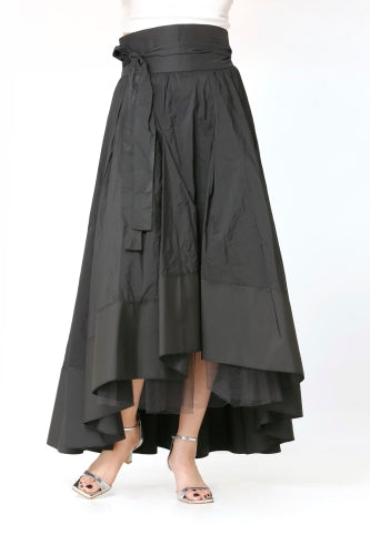 Bize Pleated Taffeta Skirt BZE5049