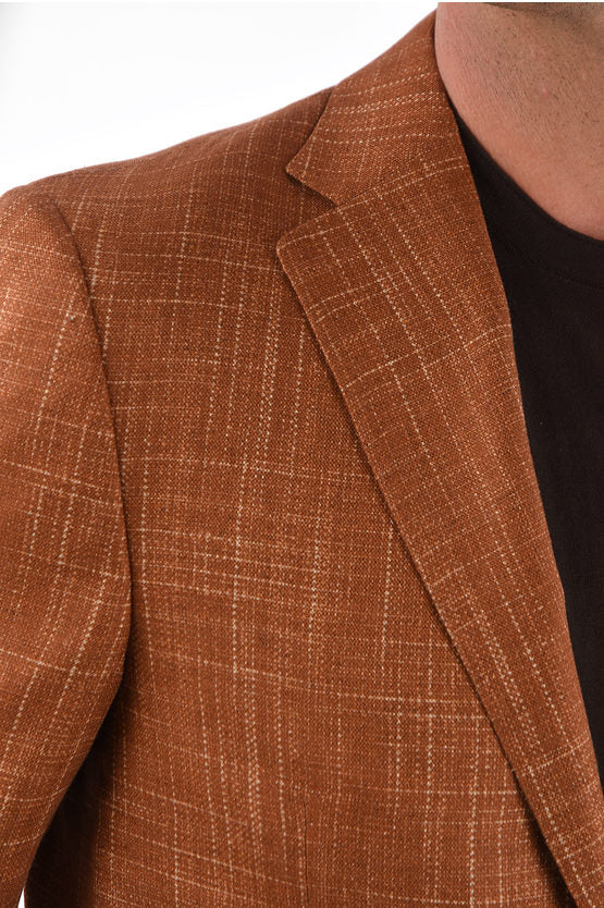Corneliani Silk Notch Lapel Patch Pocket 2 button blazer - Above The Crowd Boutique