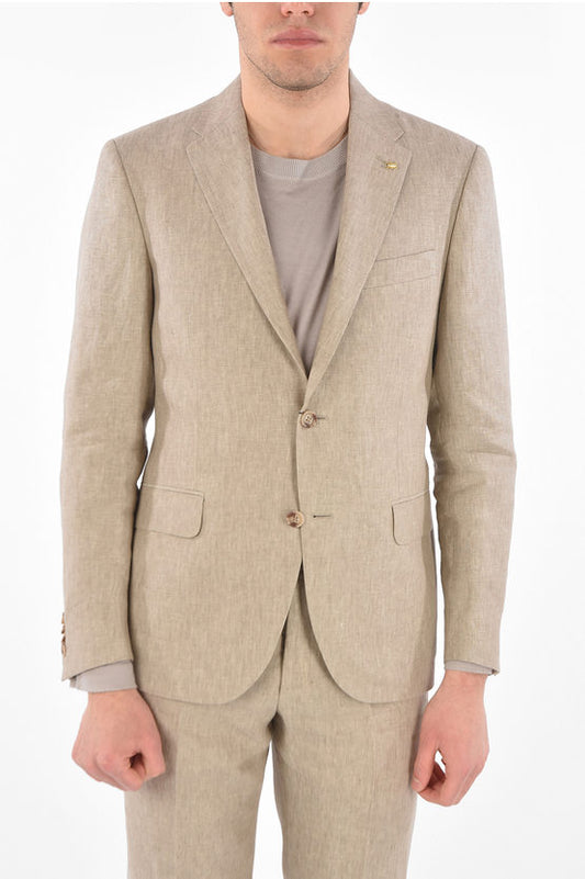 Corneliani Men Linen Suit - Above The Crowd Boutique